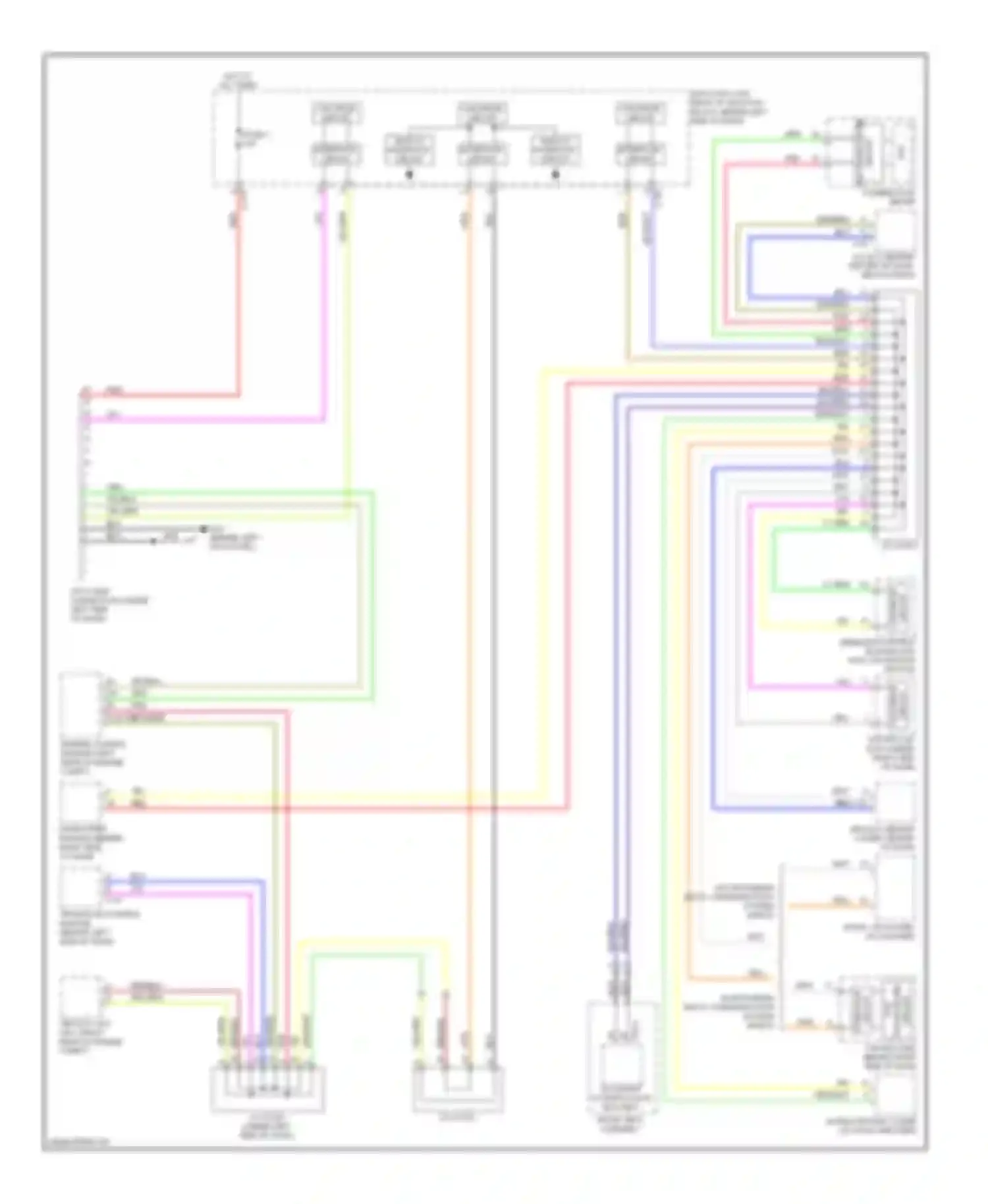 Lancer Mitsubishi X (2007-2010): Computer data lines circuit, except evolution