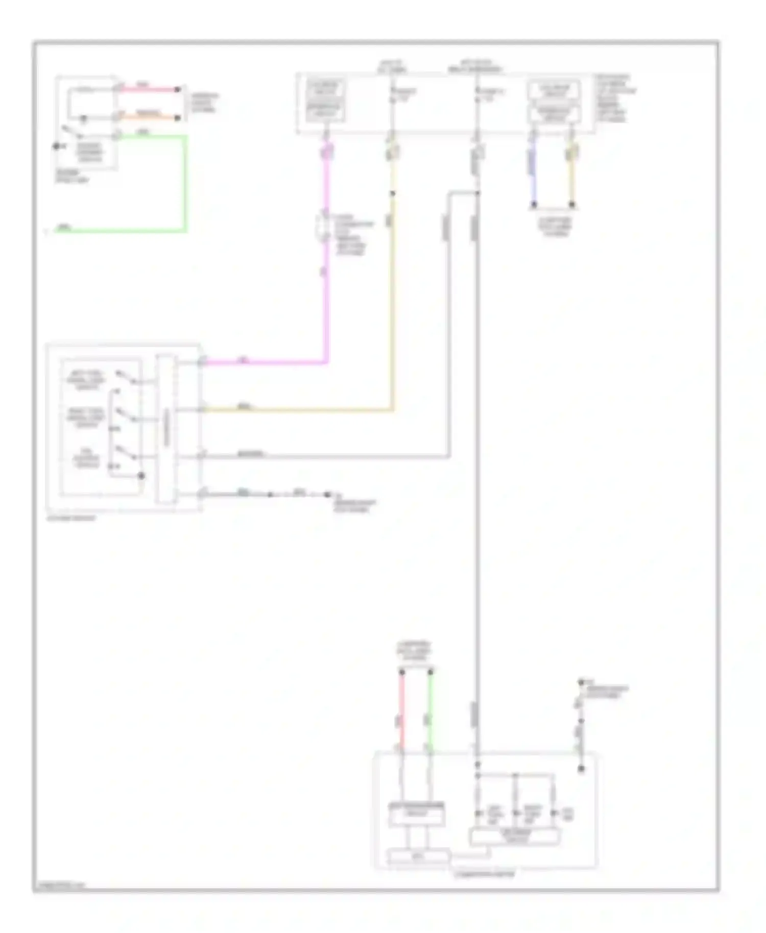 Lancer Mitsubishi X (2007-2010): Exterior lamps circuit, except evolution (2 of 2)