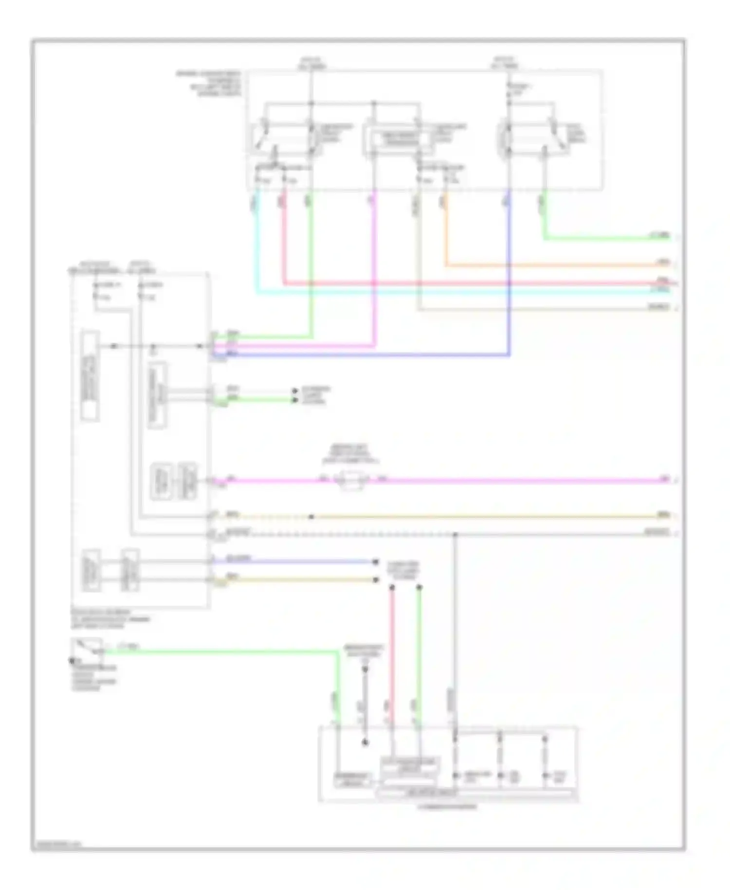 Lancer Mitsubishi X (2007-2010): Headlights circuit, except evolution (1 of 2)
