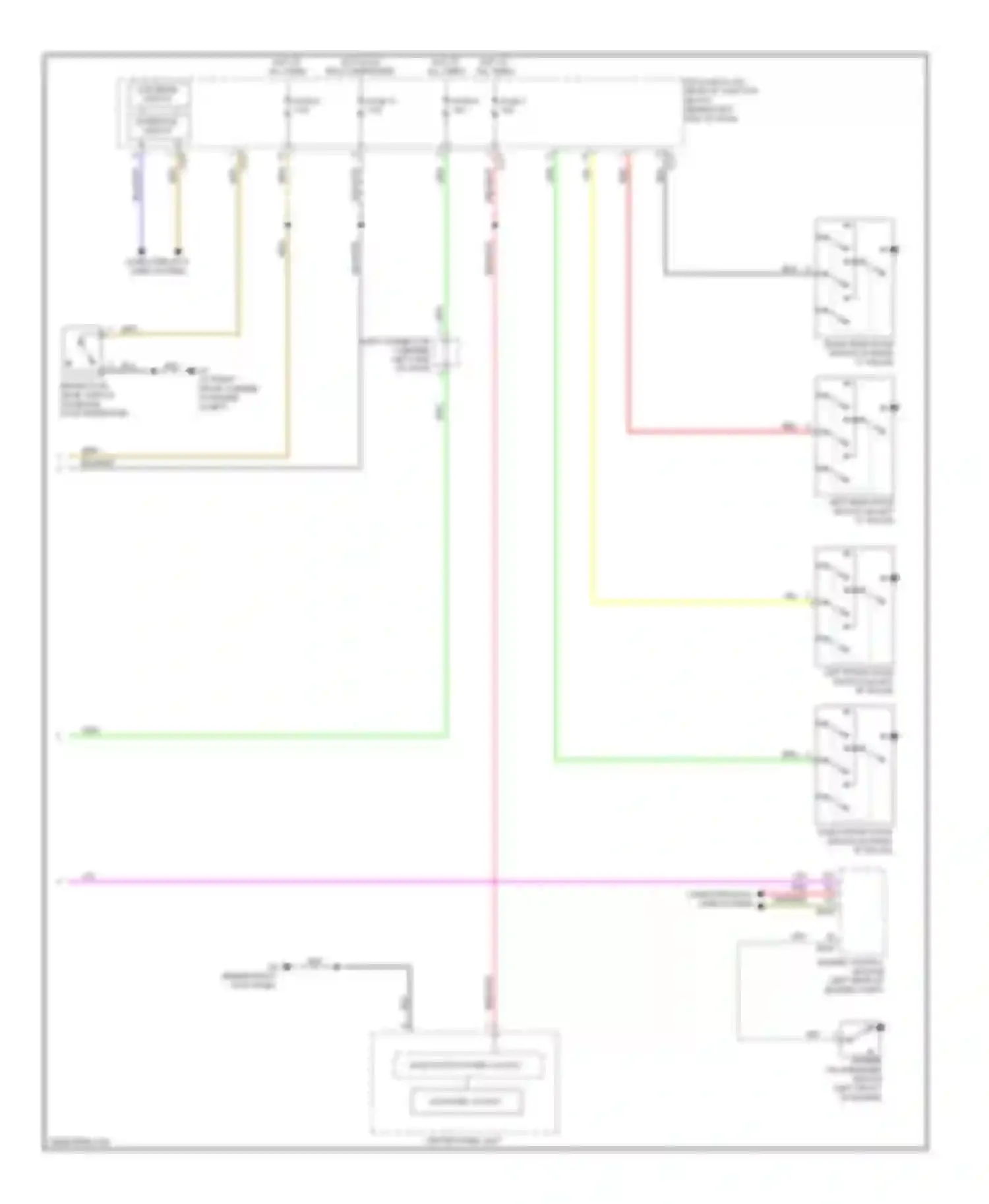 Lancer Mitsubishi X (2007-2010): Instrument cluster circuit, except evolution (2 of 2)