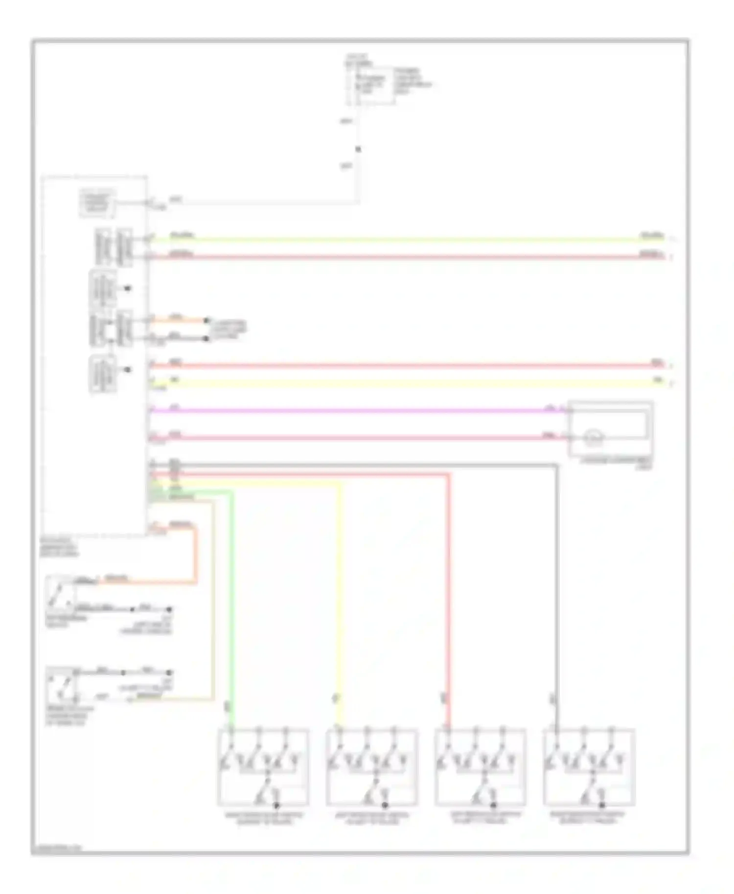 Lancer Mitsubishi X (2007-2010): Courtesy lamps circuit, evolution (1 of 2)