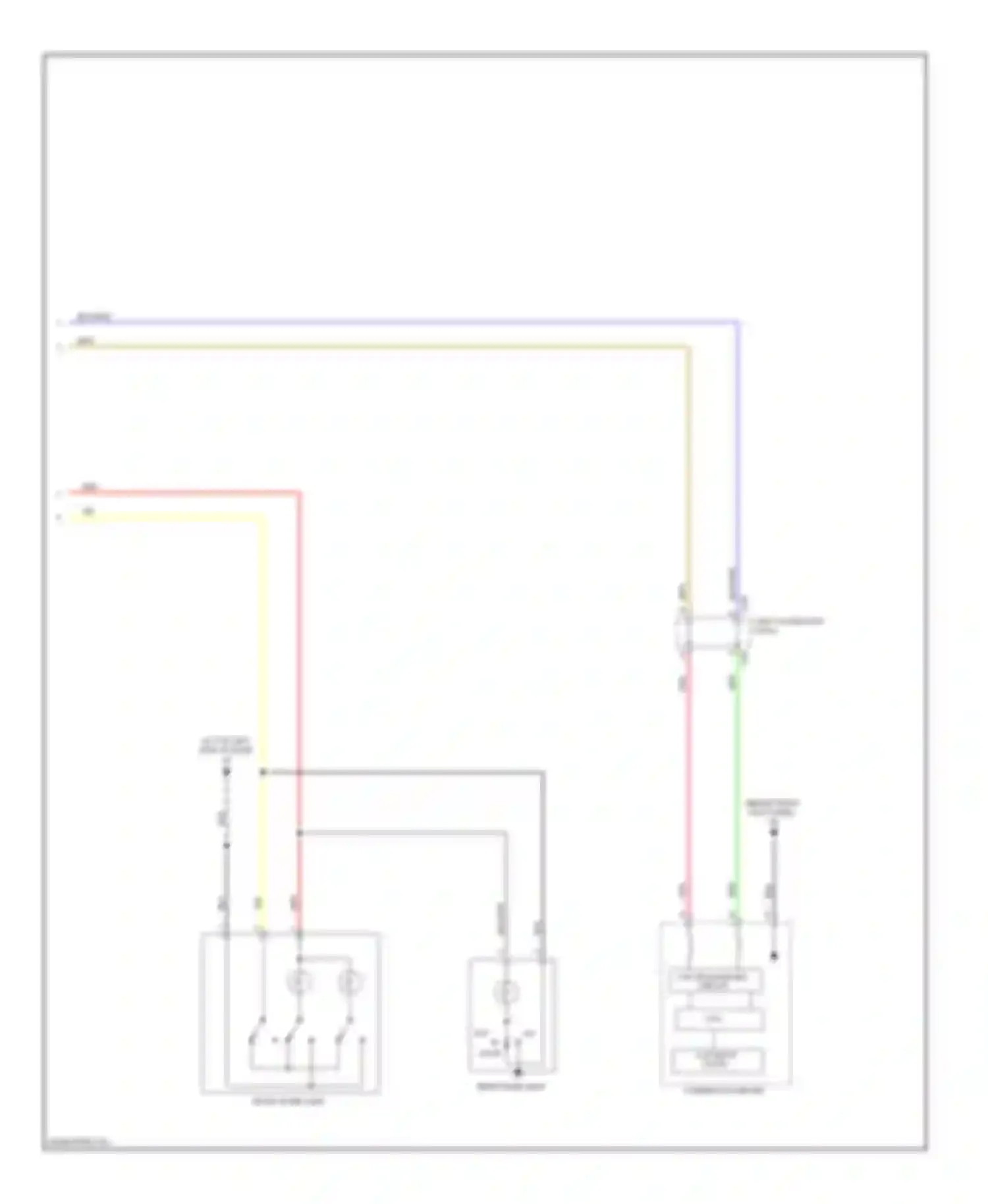 Lancer Mitsubishi X (2007-2010): Courtesy lamps circuit, except evolution (2 of 2)