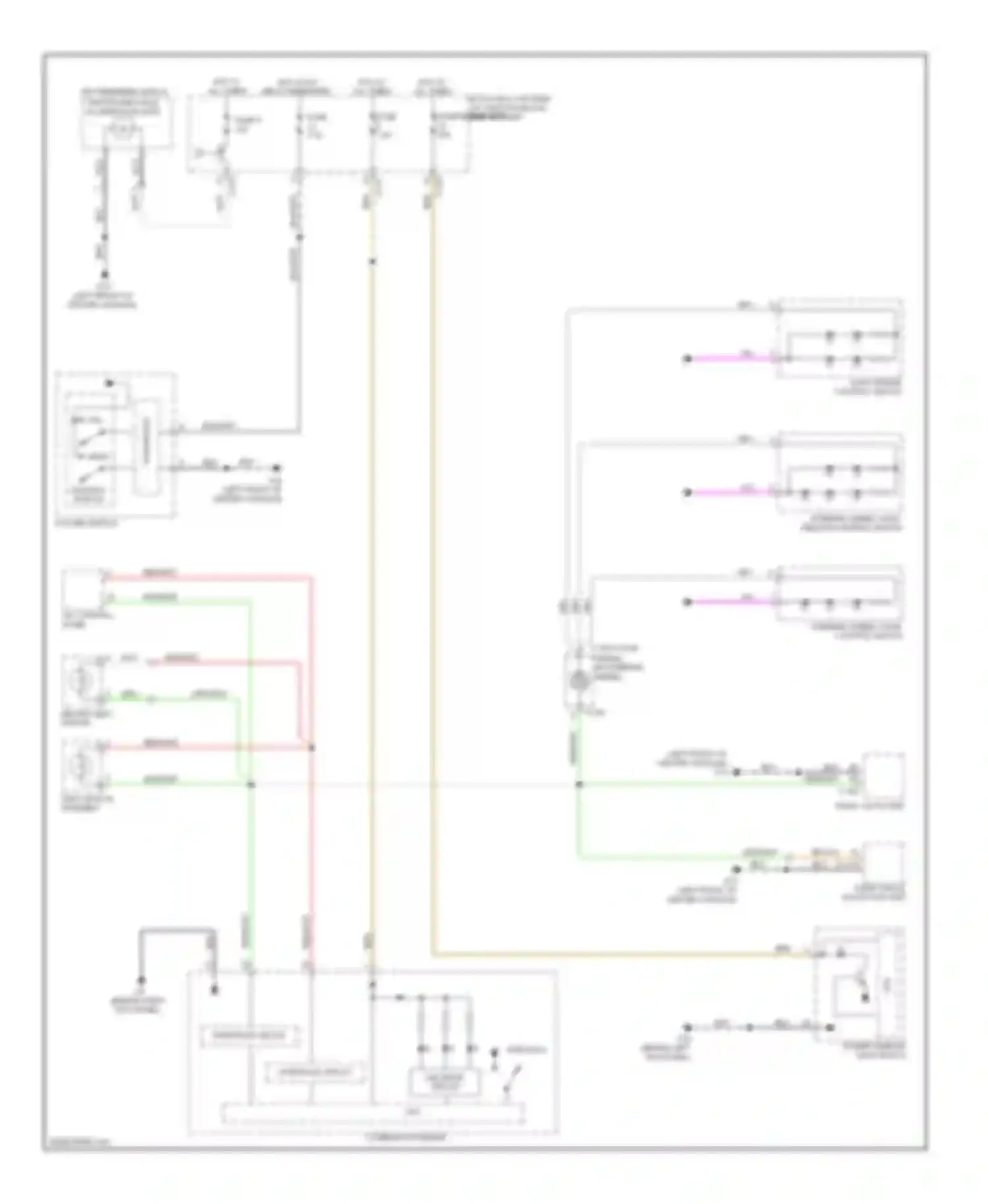 Lancer Mitsubishi X (2007-2010): Instrument illumination circuit, except evolution
