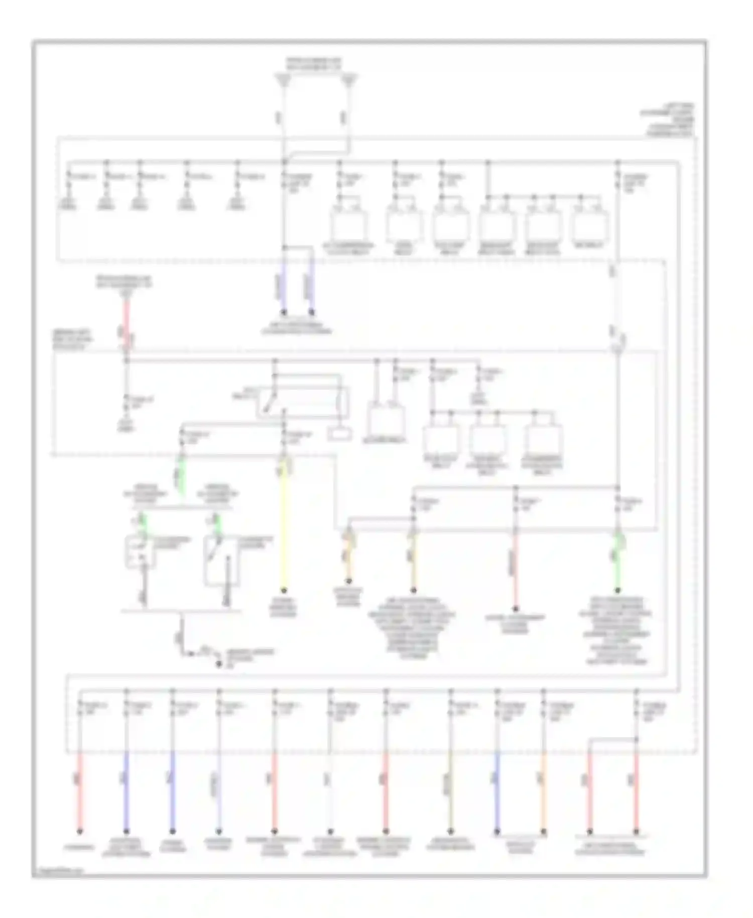 Lancer Mitsubishi X (2007-2010): Power distribution circuit, evolution (2 of 2)