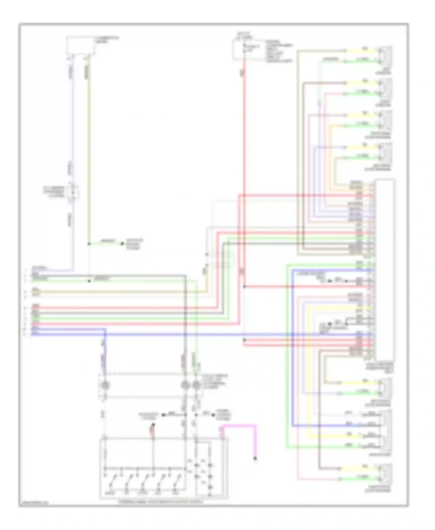 Lancer Mitsubishi X (2007-2010): Radio circuit, evolution without multi-communication system with amplifier (2 of 2)