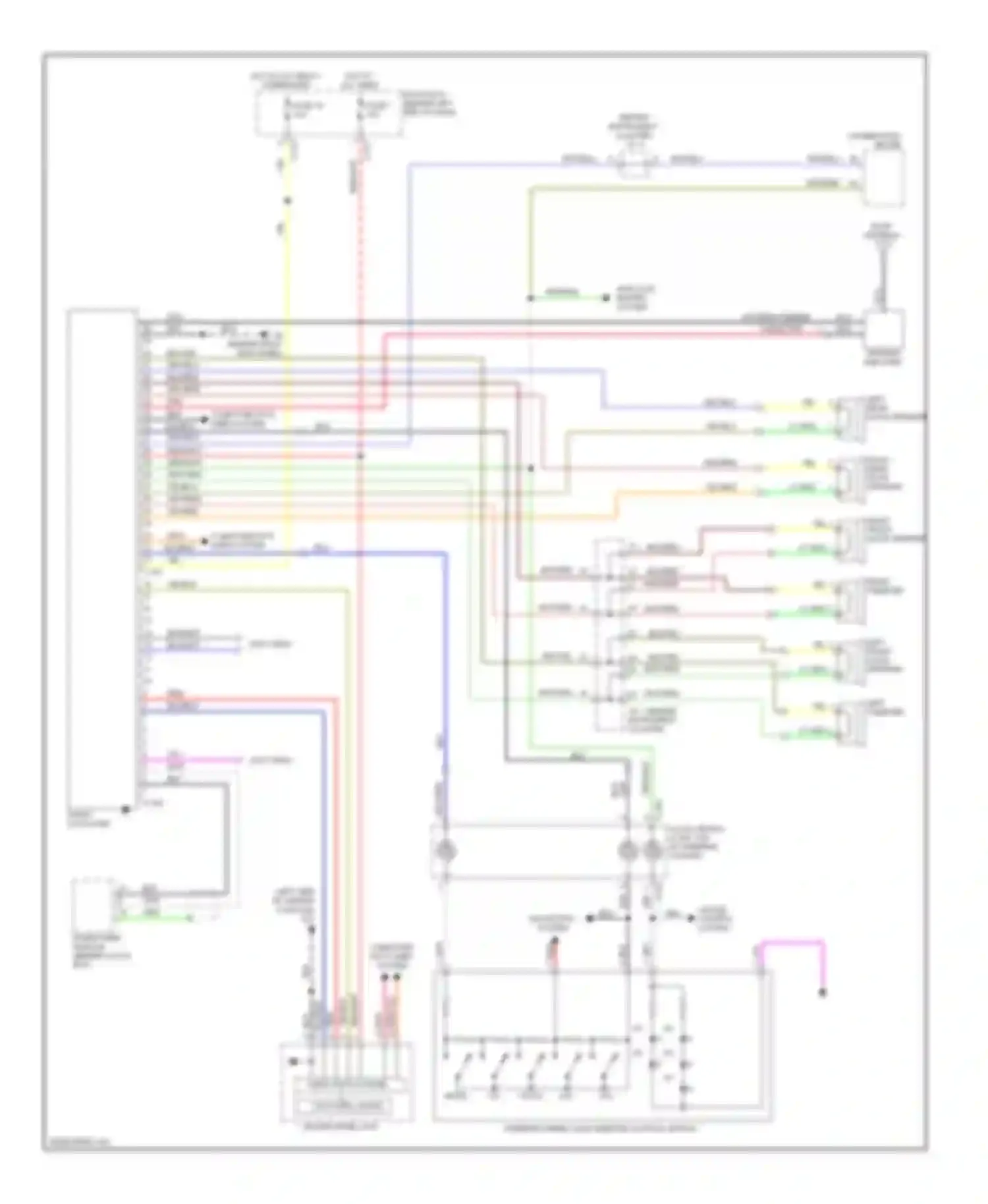 Lancer Mitsubishi X (2007-2010): Radio circuit, evolution without multi-communication system without amplifier
