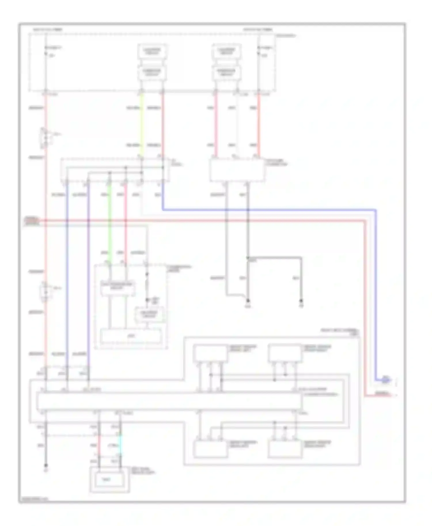 Lancer Mitsubishi X (2007-2010): Supplemental restraints circuit, evolution (3 of 4)