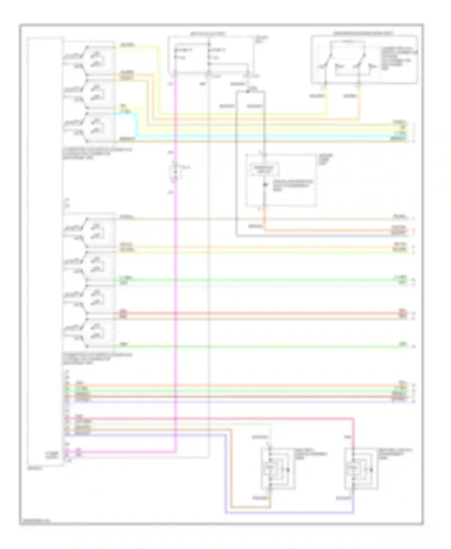 Lancer Mitsubishi X (2007-2010): Supplemental restraints circuit, except evolution (1 of 4)