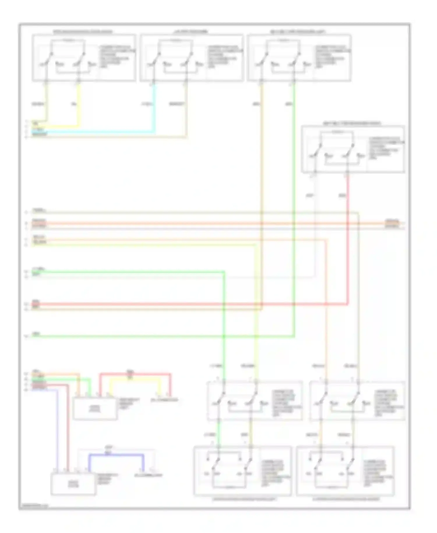 Lancer Mitsubishi X (2007-2010): Supplemental restraints circuit, except evolution (2 of 4)