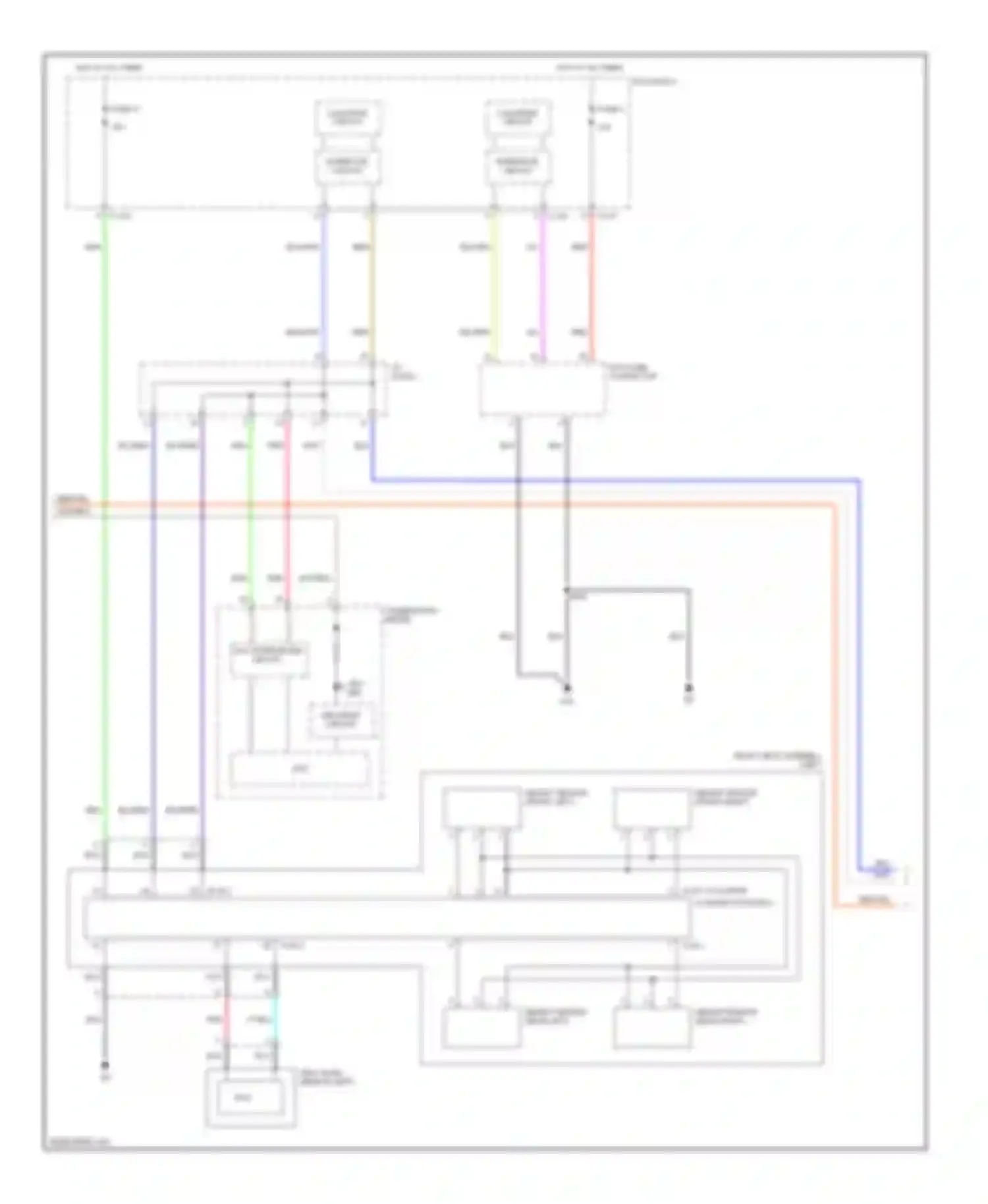 Lancer Mitsubishi X (2007-2010): Supplemental restraints circuit, except evolution (3 of 4)