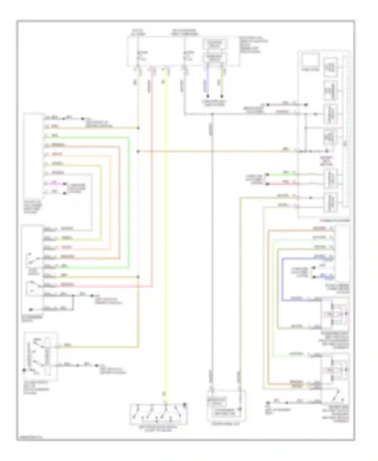 Lancer Mitsubishi X (2007-2010): Chime circuit, except evolution