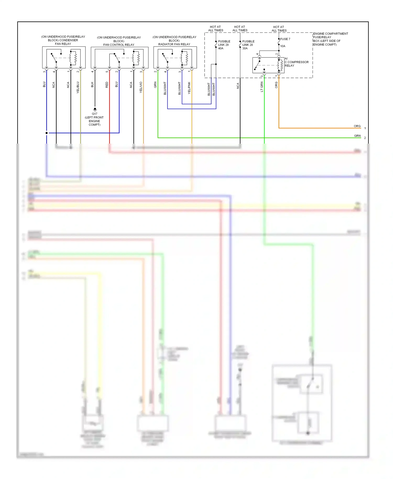 Mitsubishi Lancer X (2007-2010) a/c pressure sensor (right front engine compt) wiring diagram  (2 of 2)
