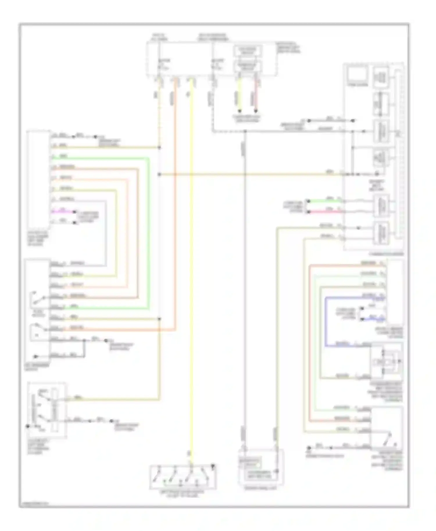 Wiring diagram column ecu for Mitsubishi Lancer X (2007-2010) (1 of 10)