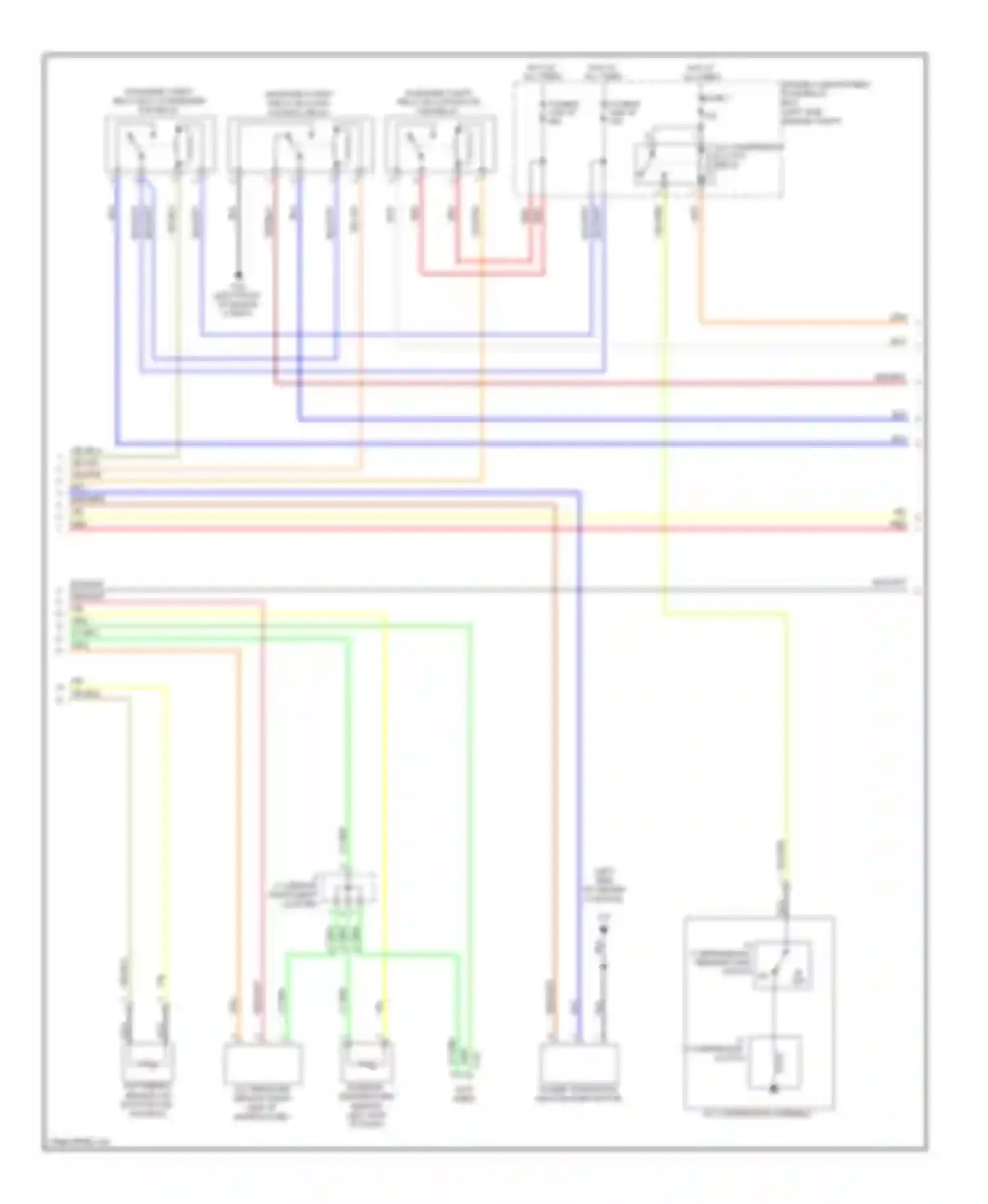 Wiring diagram engine compt) for Mitsubishi Lancer X (2007-2010) (1 of 1)