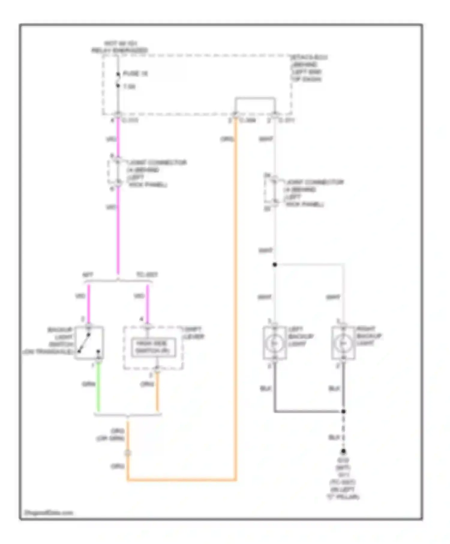 Wiring diagram fuse 18 for Mitsubishi Lancer X (2007-2010) (2 of 7)