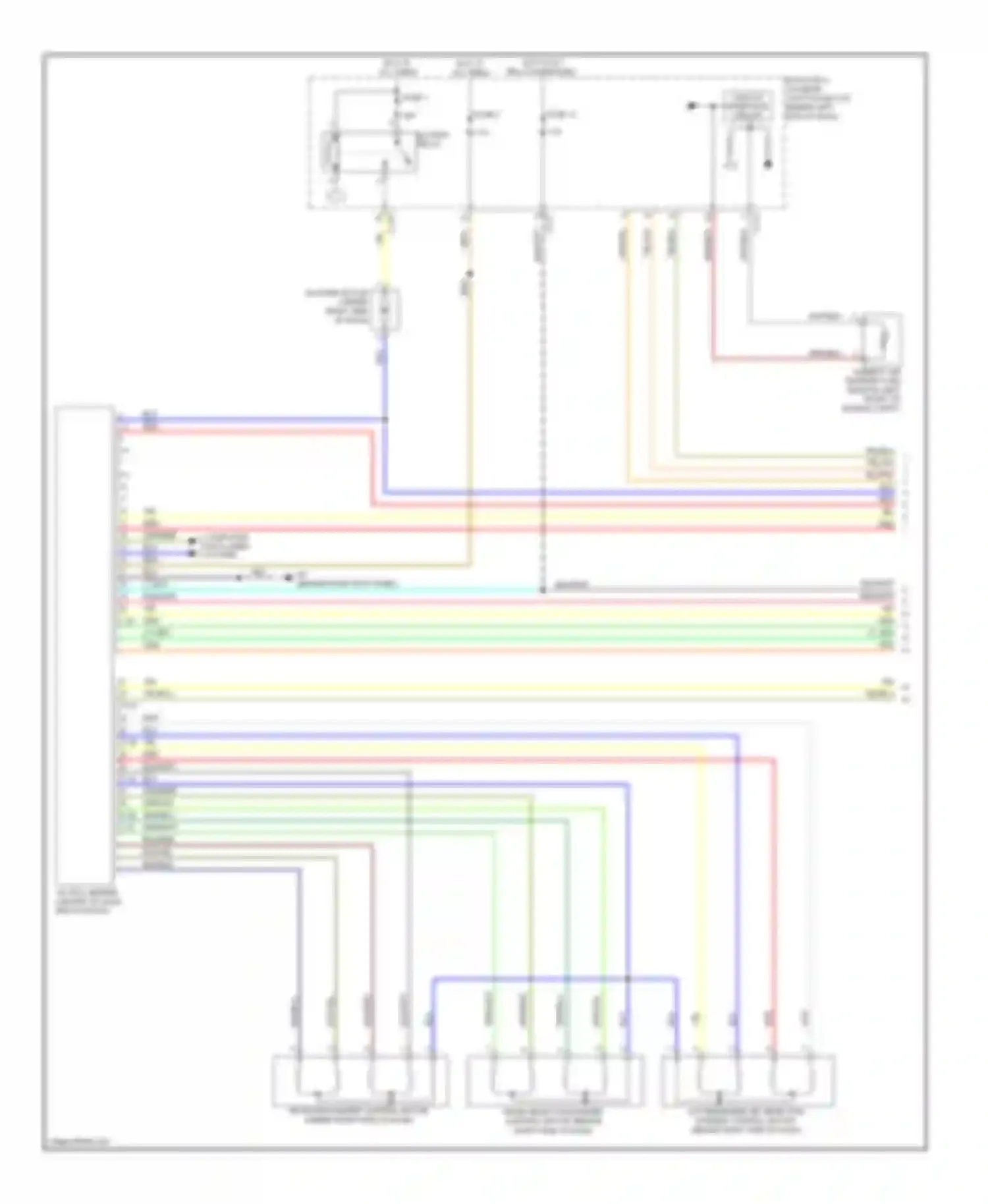 Wiring diagram junction block, behind left end of dash) for Mitsubishi Lancer X (2007-2010) (1 of 3)