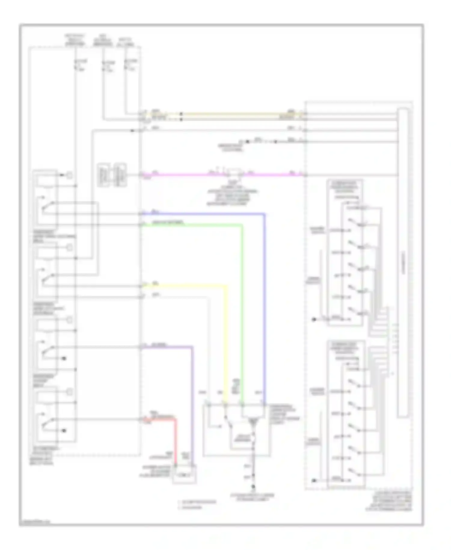 Wiring diagram windshield wiper automatic stop relay for Mitsubishi Lancer X (2007-2010) (1 of 1)