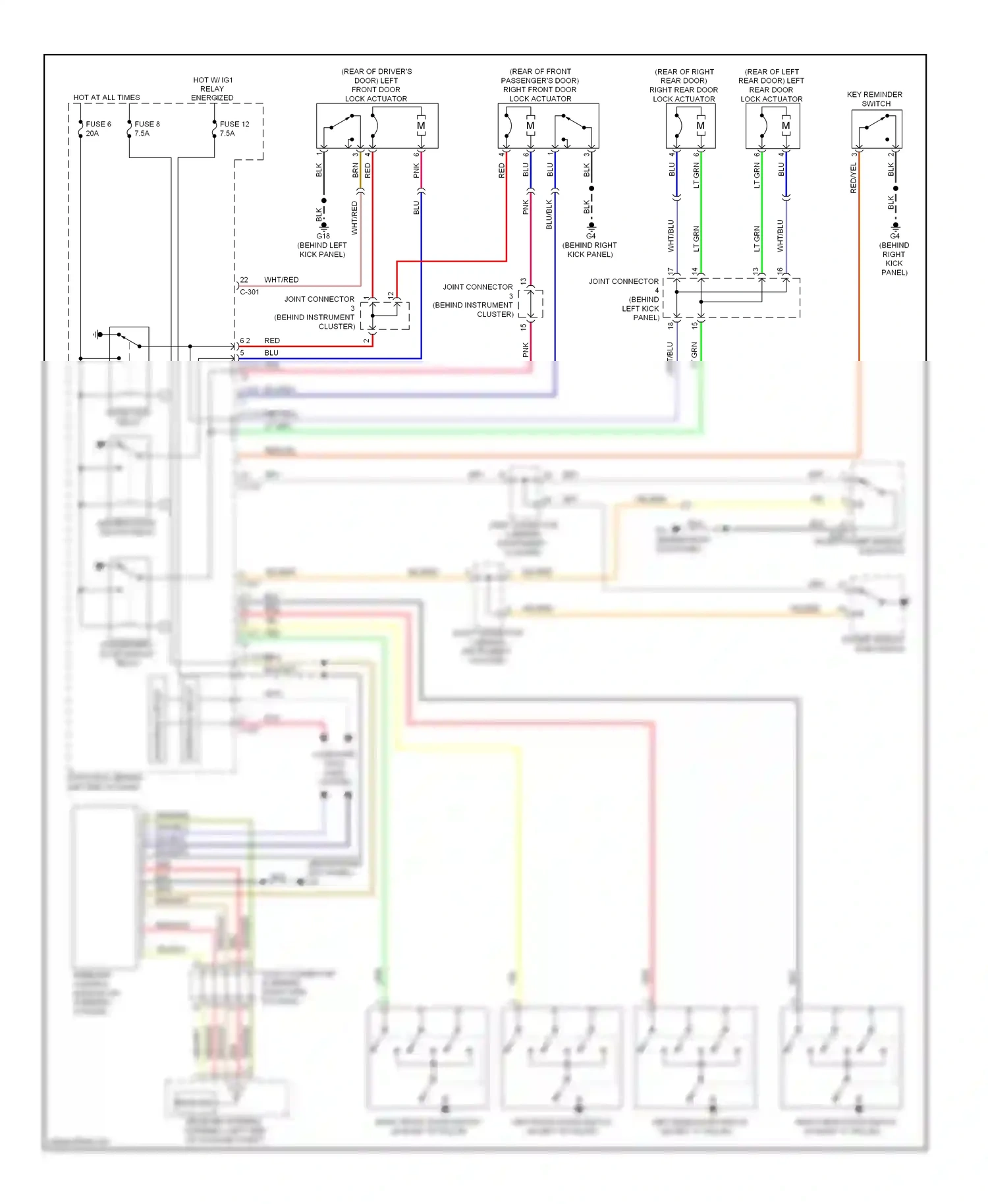 Mitsubishi Lancer X (2007-2010) wireless control module (on steering column) wiring diagram  (1 of 1)