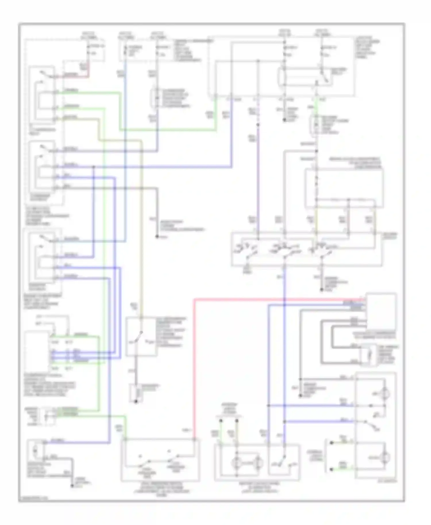 Mirage Mitsubishi V (1995-2003): Manual a/c circuit