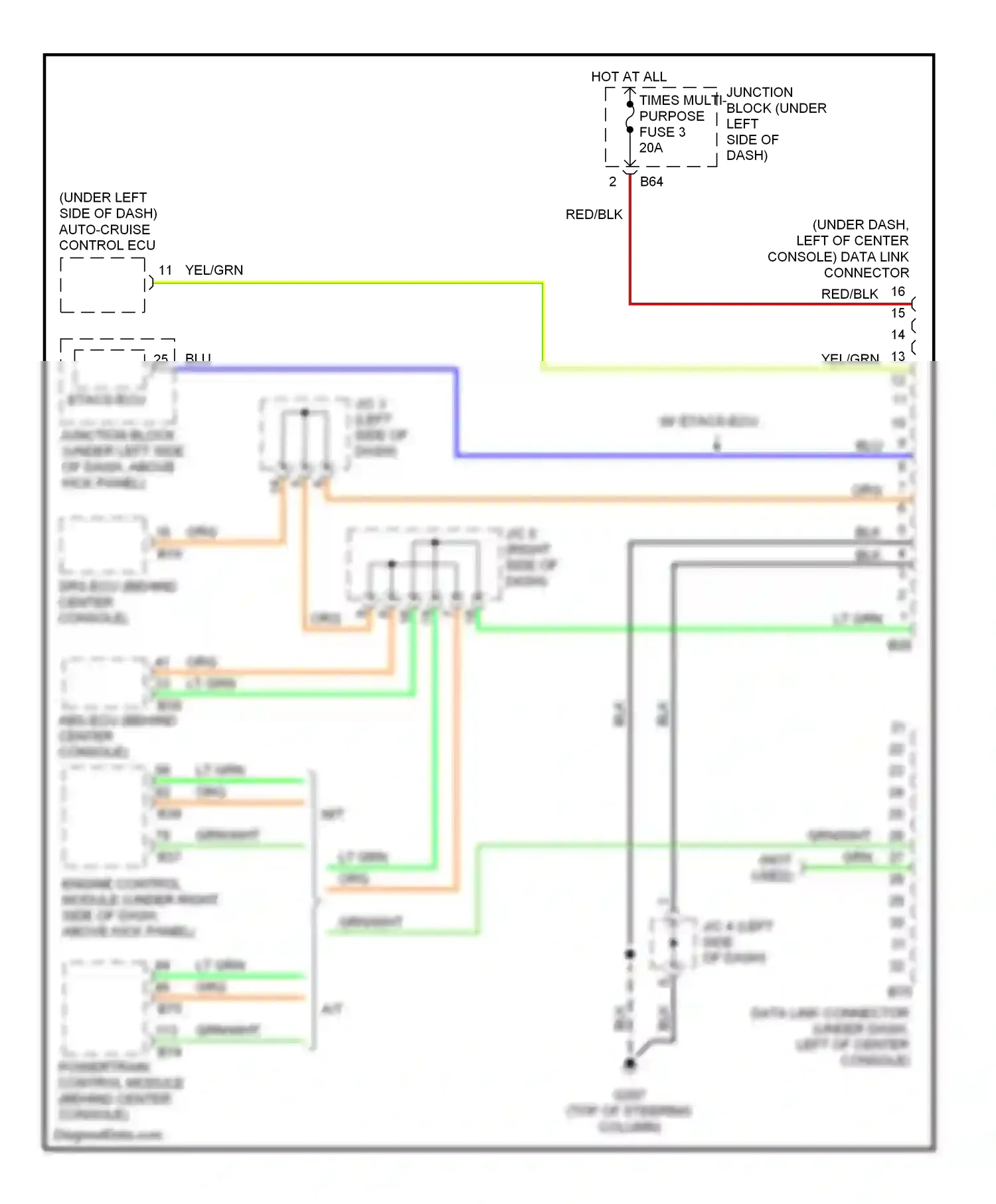 Computer data lines — Computer data lines. Mitsubishi Mirage V (1995-2003)