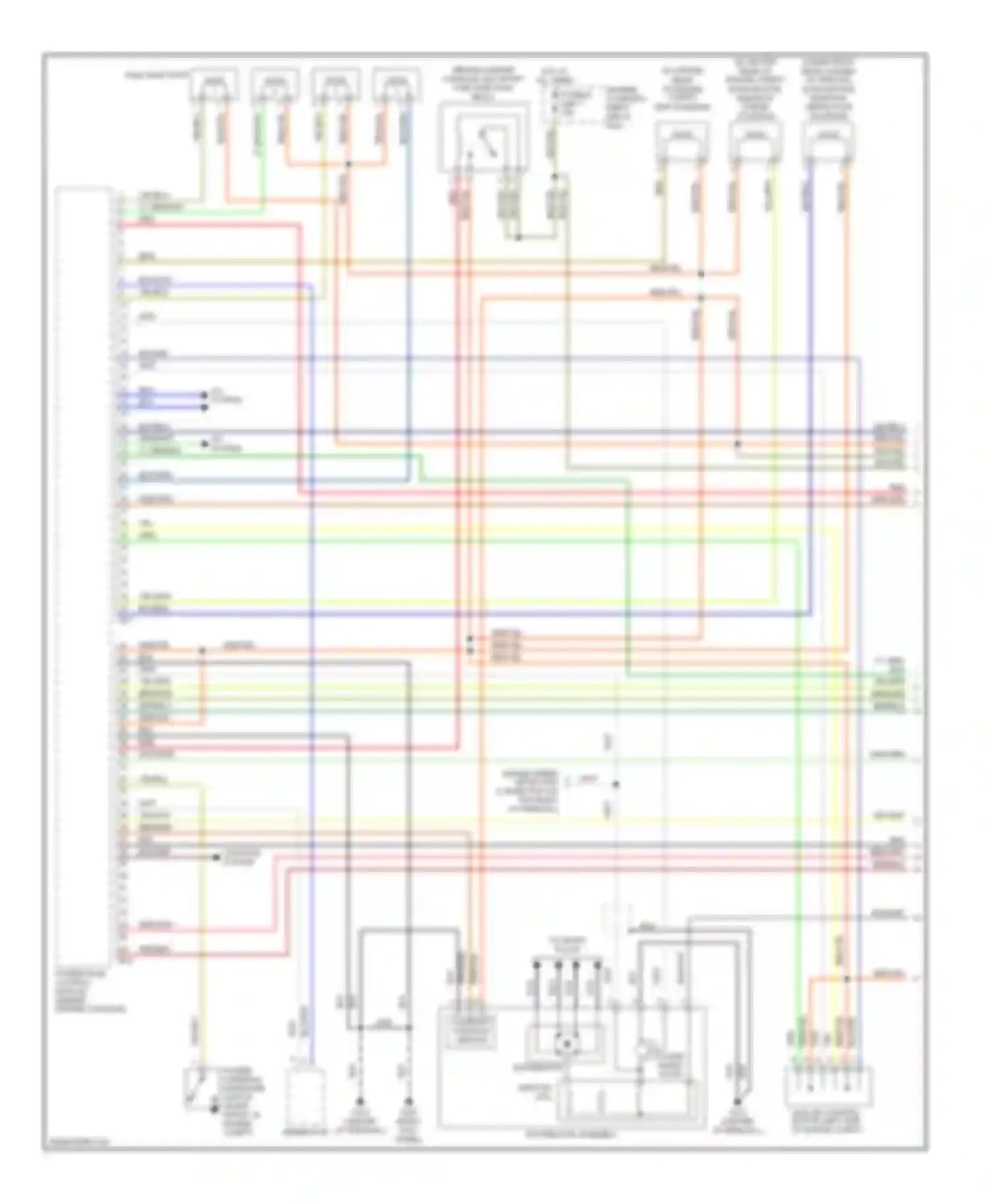 Mirage Mitsubishi V (1995-2003): Wiring diagram engine performance 1.5ls, with a/t (1 of 4)
