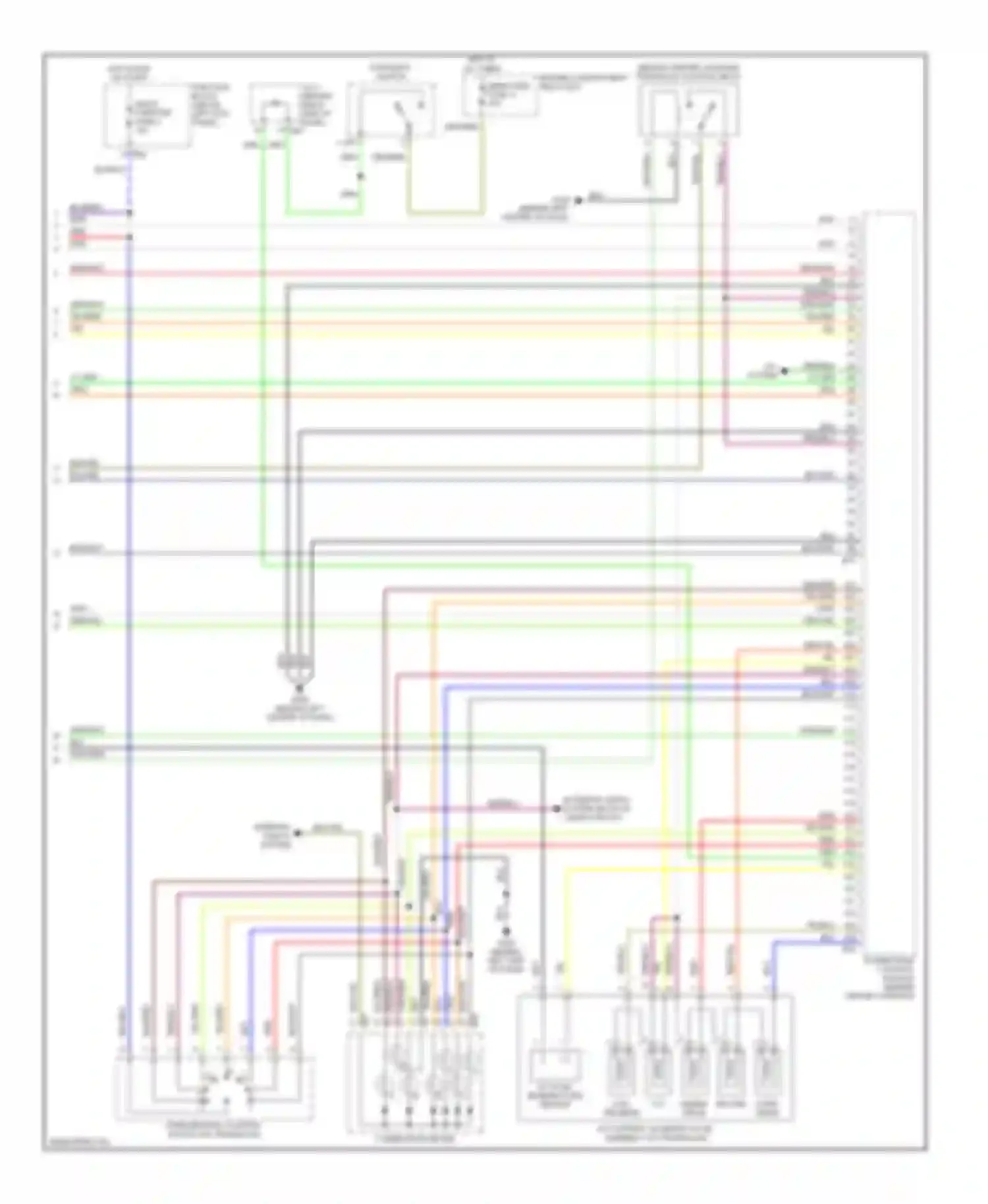 Mirage Mitsubishi V (1995-2003): Wiring diagram engine performance 1.5ls, with a/t (4 of 4)