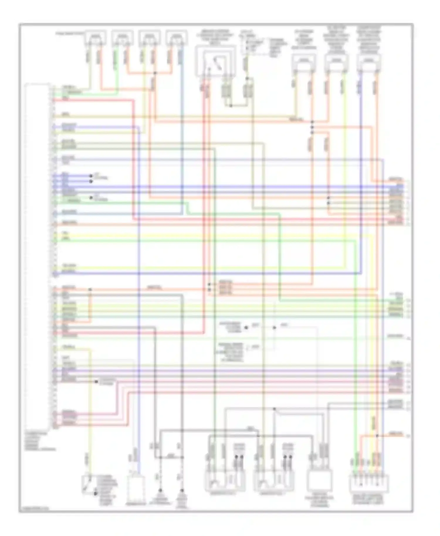 Mirage Mitsubishi V (1995-2003): Wiring diagram engine performance 1.8ls, with a/t (1 of 4)