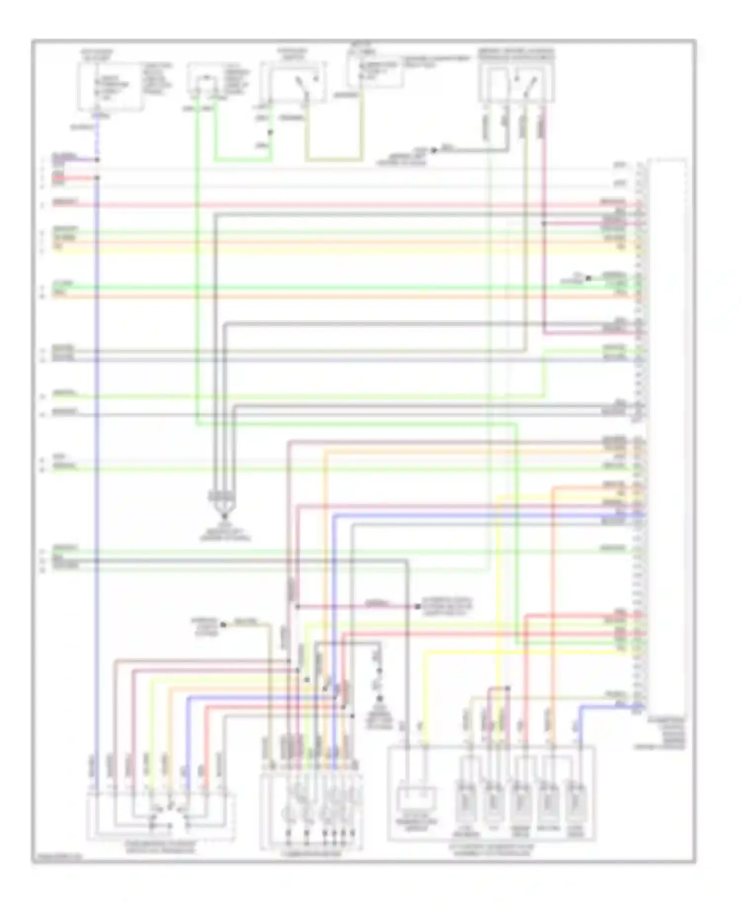 Mirage Mitsubishi V (1995-2003): Wiring diagram engine performance 1.8ls, with a/t (4 of 4)