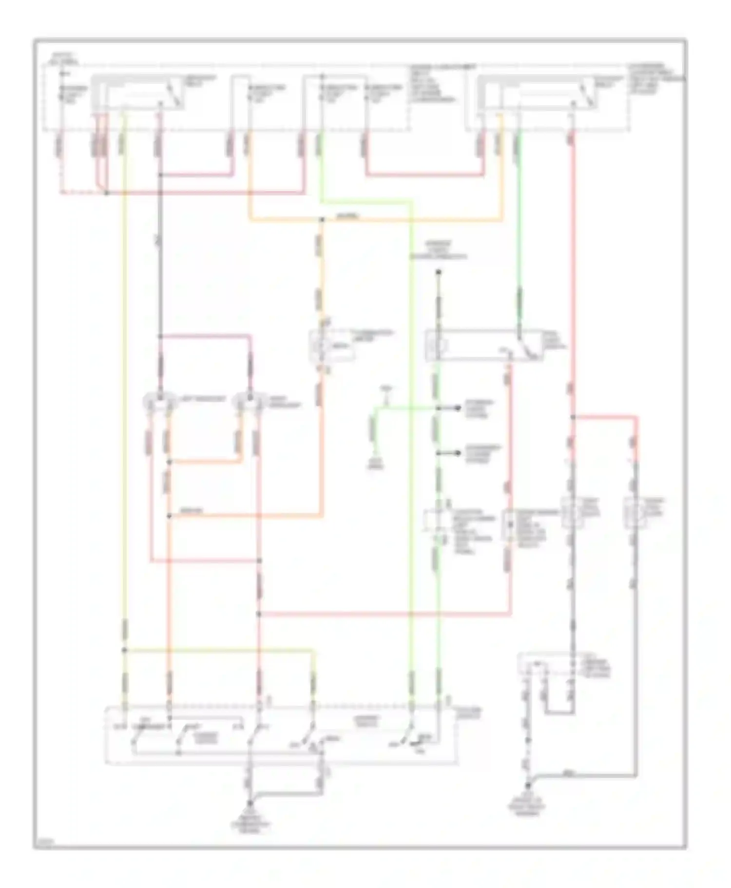 Mirage Mitsubishi V (1995-2003): Headlight circuit