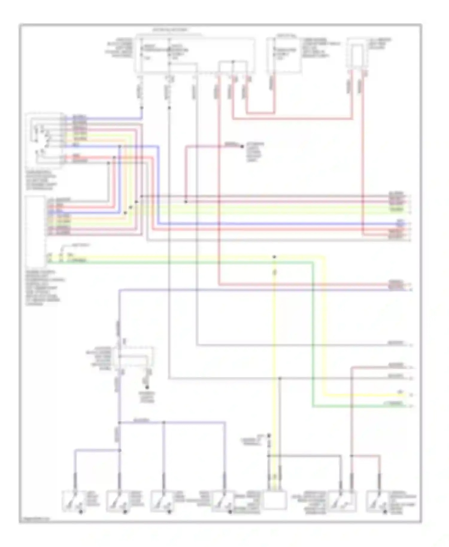 Mirage Mitsubishi V (1995-2003): Instrument cluster circuit (1 of 2)