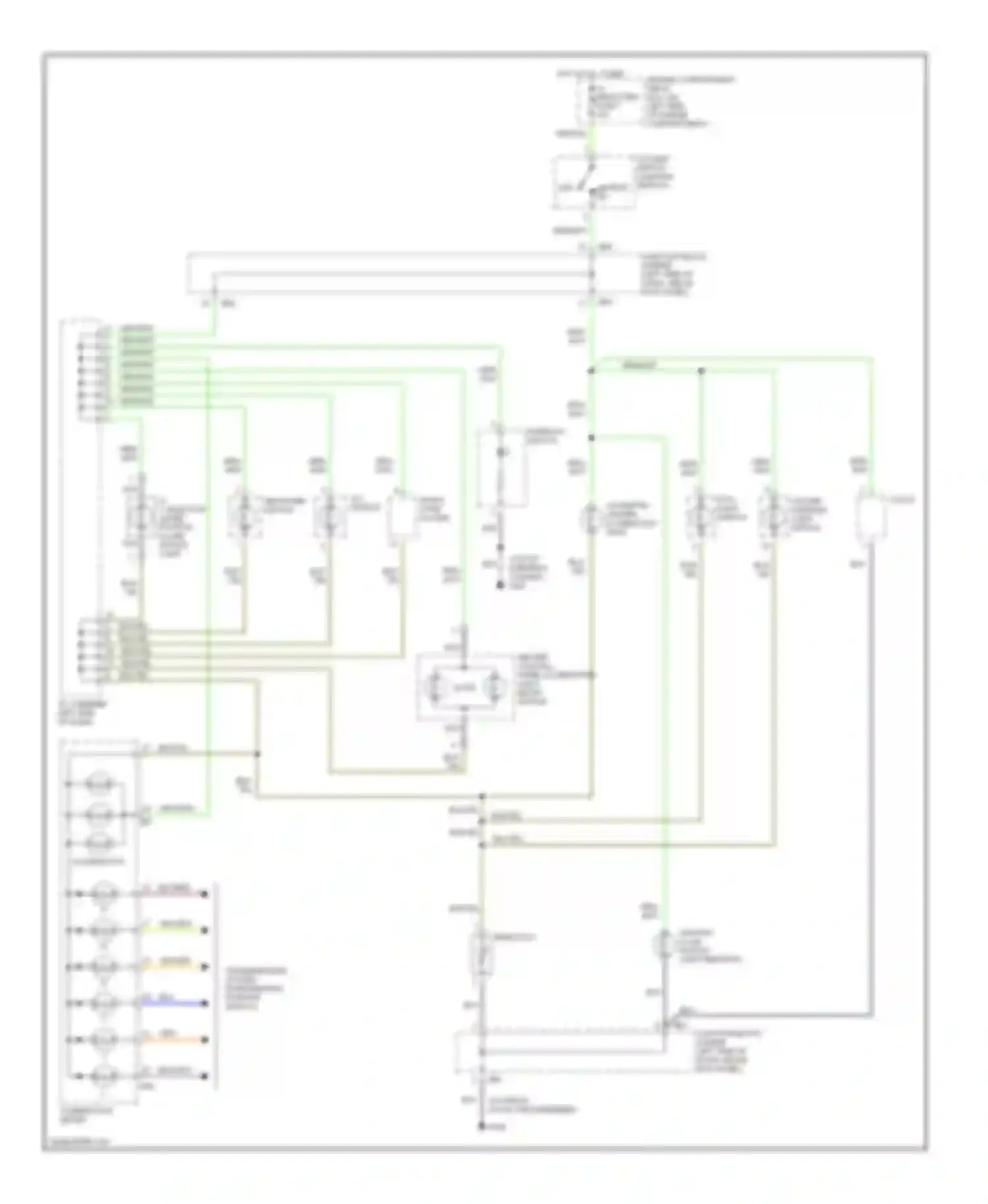 Mirage Mitsubishi V (1995-2003): Instrument illumination circuit