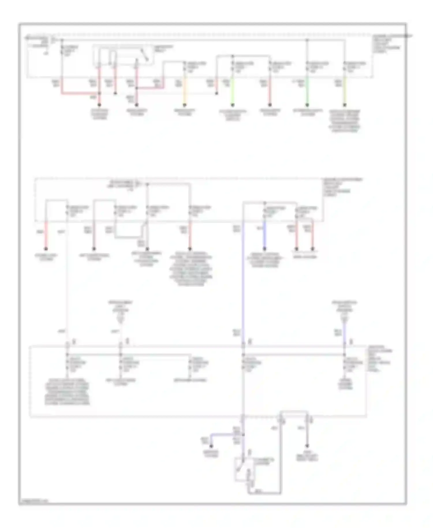 Mirage Mitsubishi V (1995-2003): Power distribution circuit (2 of 2)