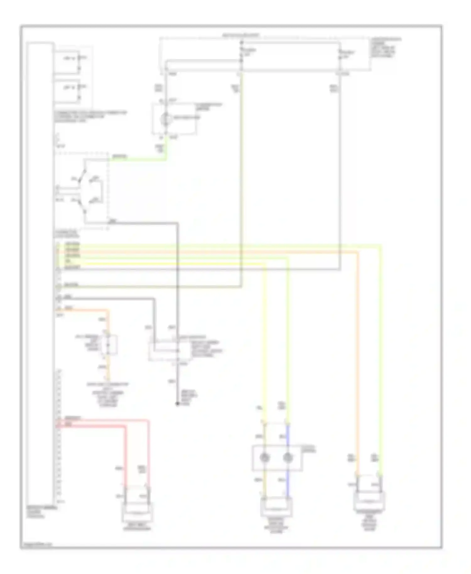Mirage Mitsubishi V (1995-2003): Supplemental restraint circuit