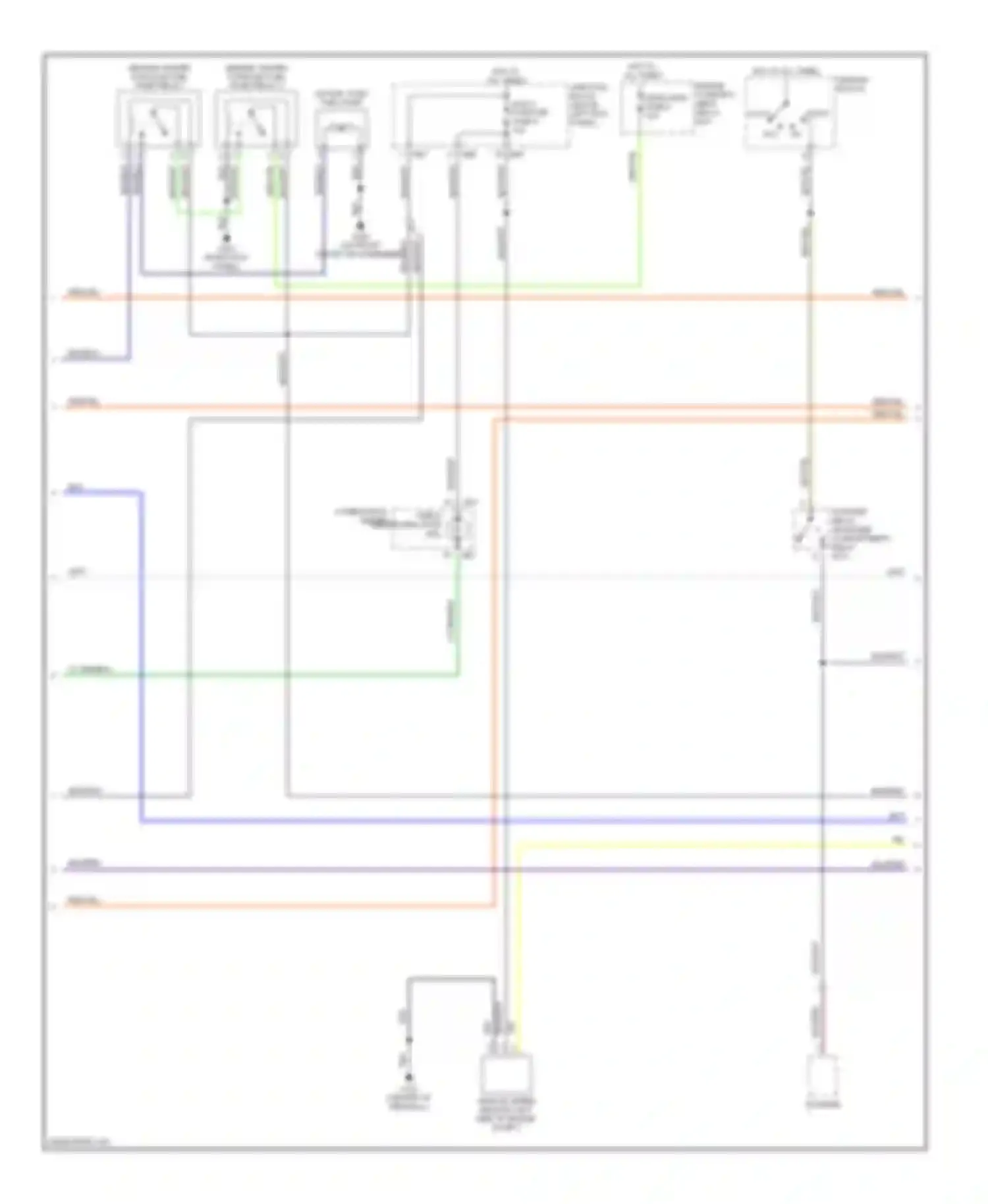 Wiring diagram blu/red for Mitsubishi Mirage V (1995-2003) (15 of 16)