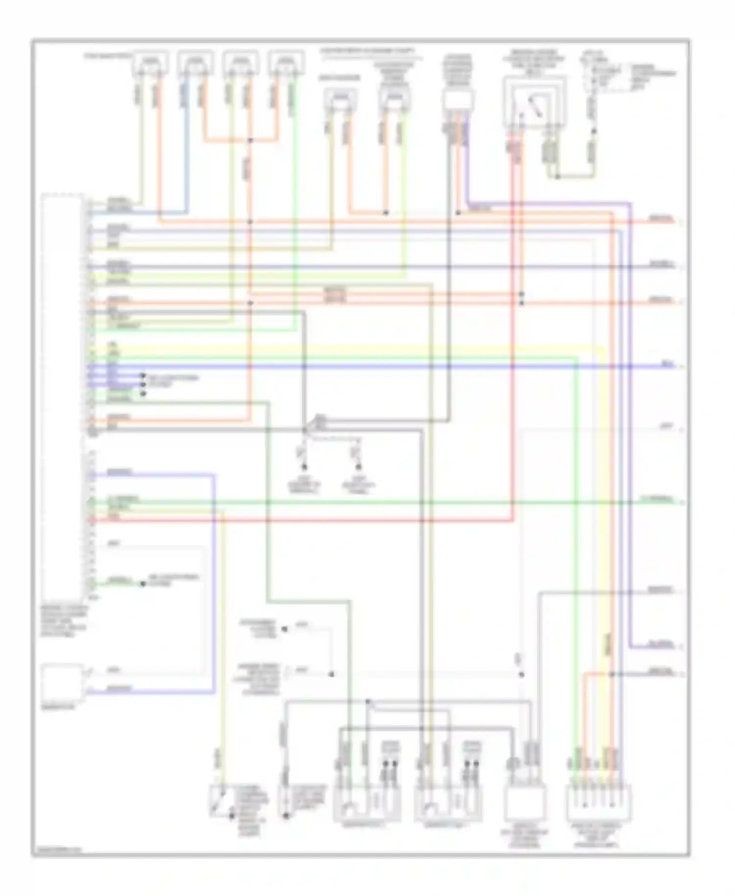 Wiring diagram instrument cluster system for Mitsubishi Mirage V (1995-2003) (6 of 7)