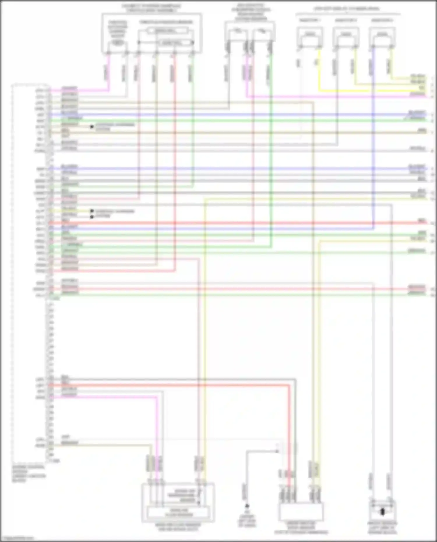 Mirage Mitsubishi VI facelift 2 (2019-2024): Wiring diagram engine performance 1.2l (1 of 4)