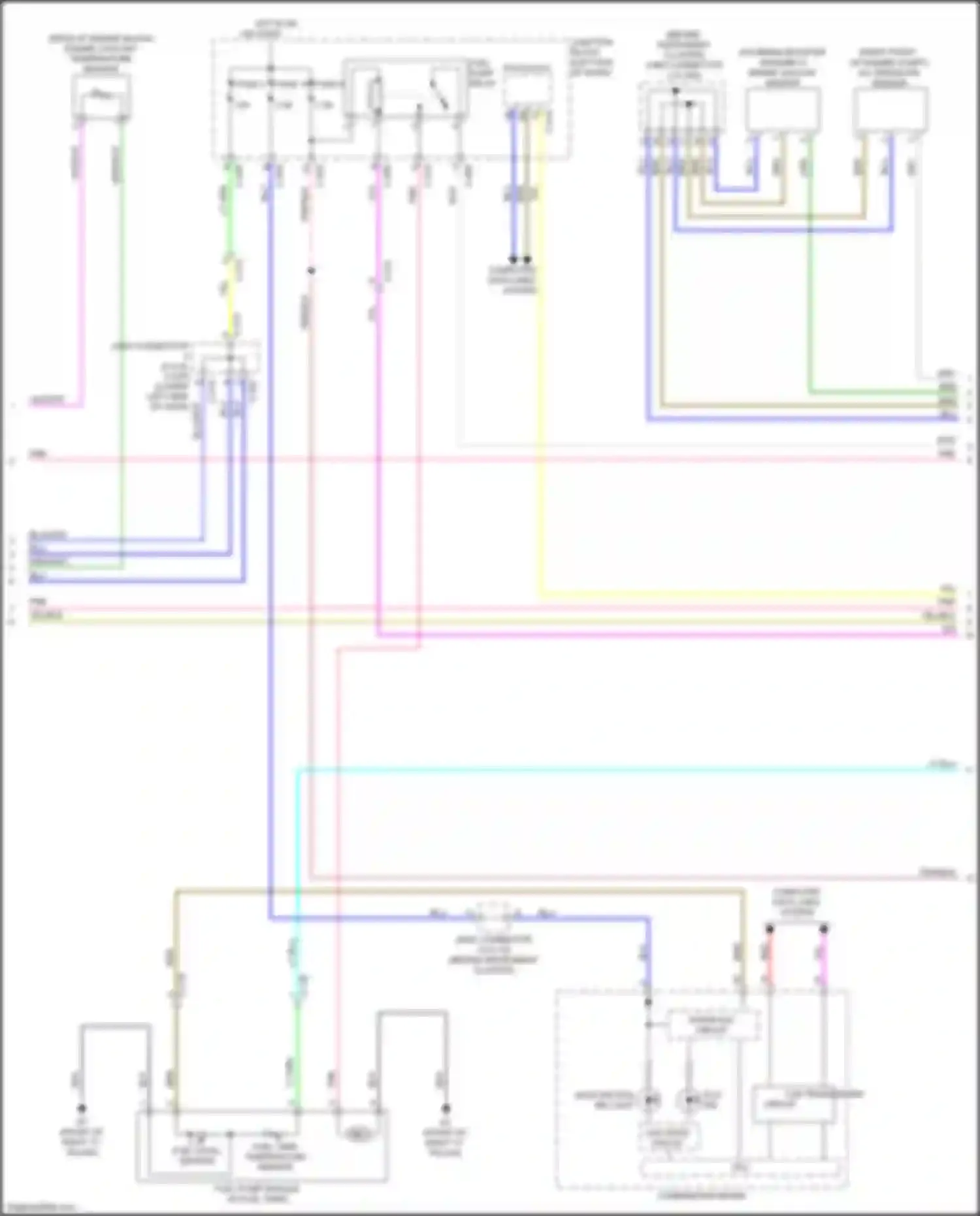 Mirage Mitsubishi VI facelift 2 (2019-2024): Wiring diagram engine performance 1.2l (3 of 4)