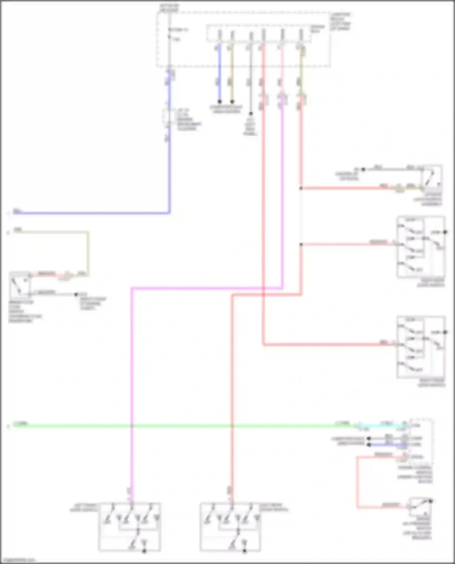 Mirage Mitsubishi VI facelift 2 (2019-2024): Instrument cluster circuit (2 of 2)