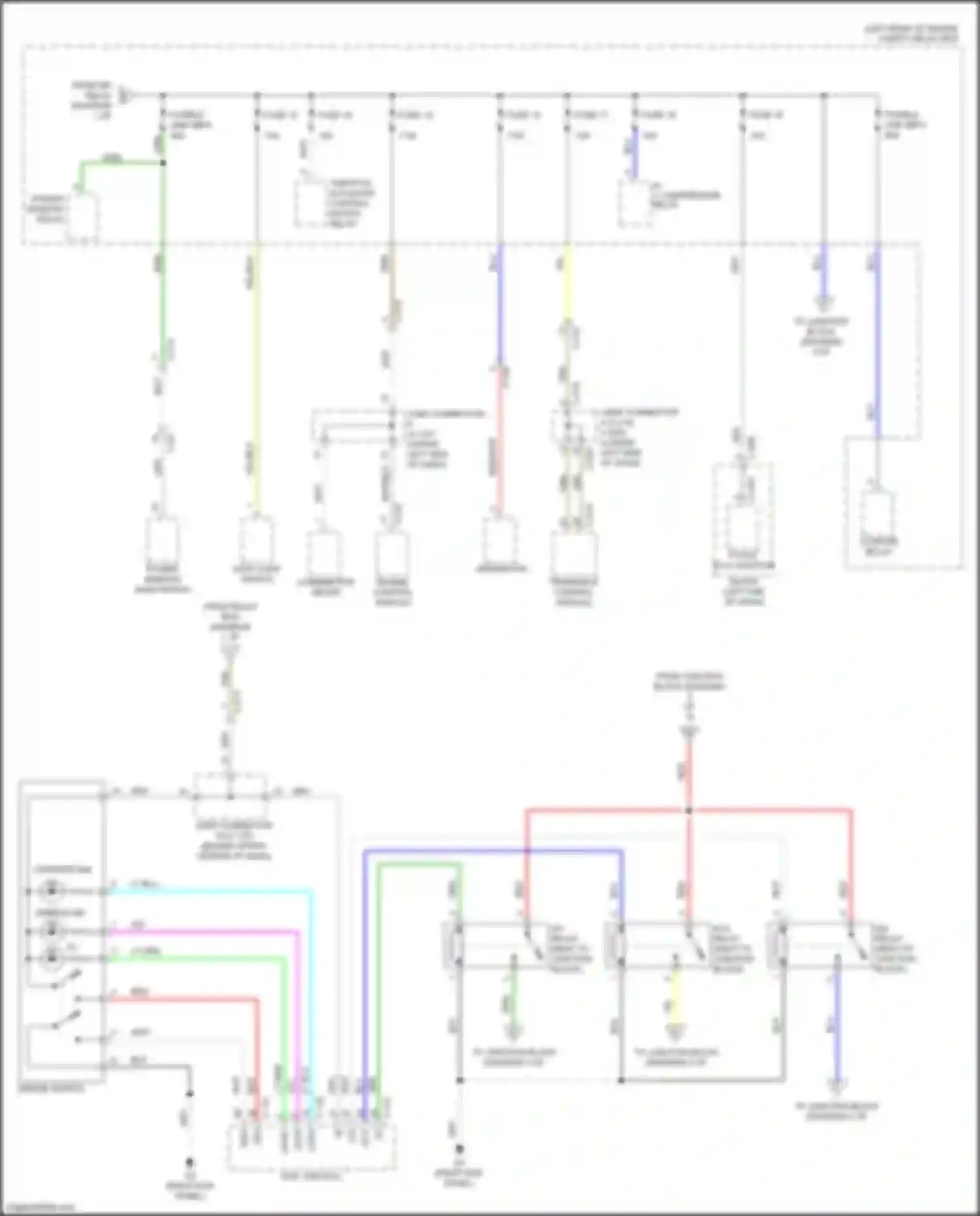 Mirage Mitsubishi VI facelift 2 (2019-2024): Power distribution circuit (2 of 5)