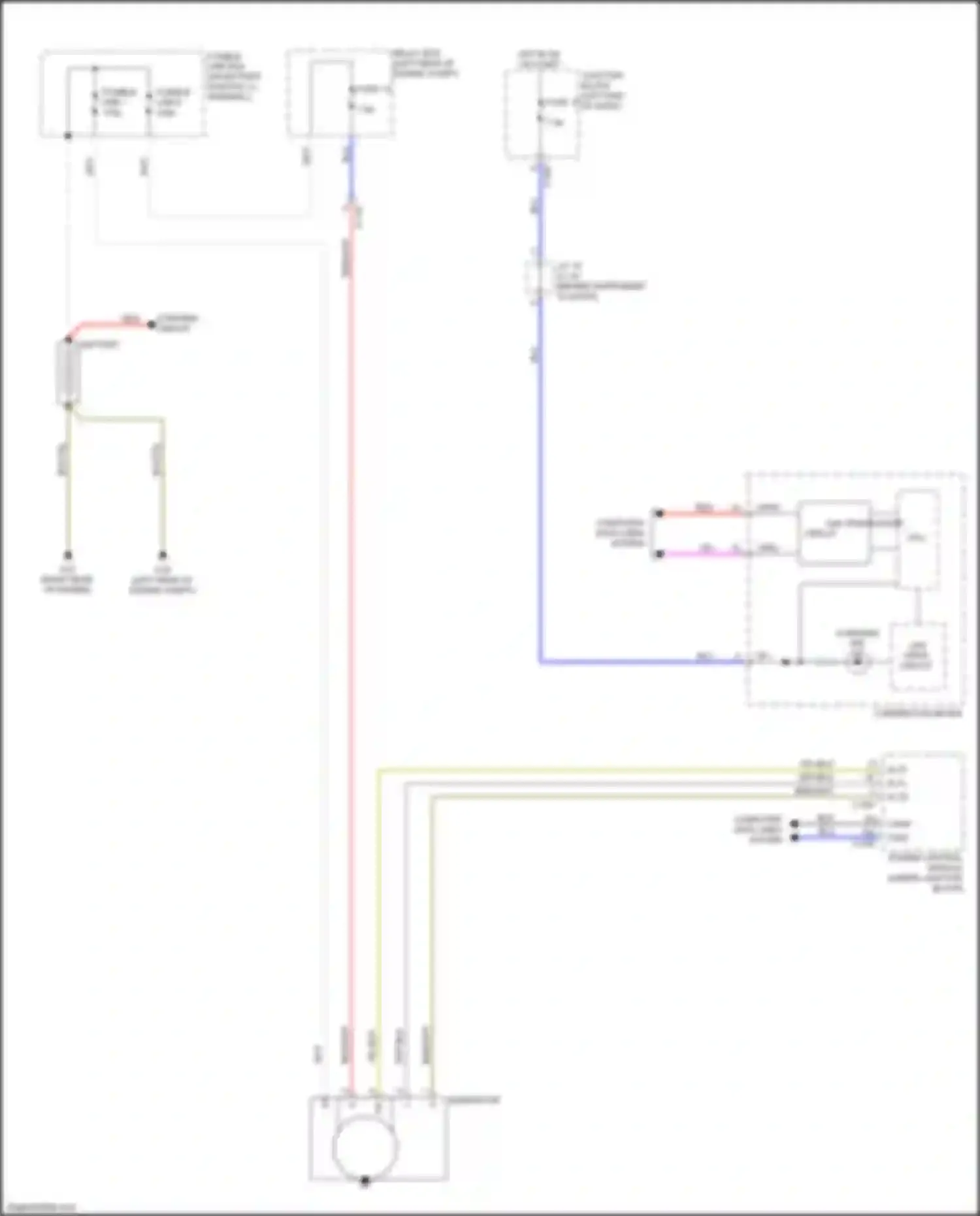 Mirage Mitsubishi VI facelift 2 (2019-2024): Charging circuit