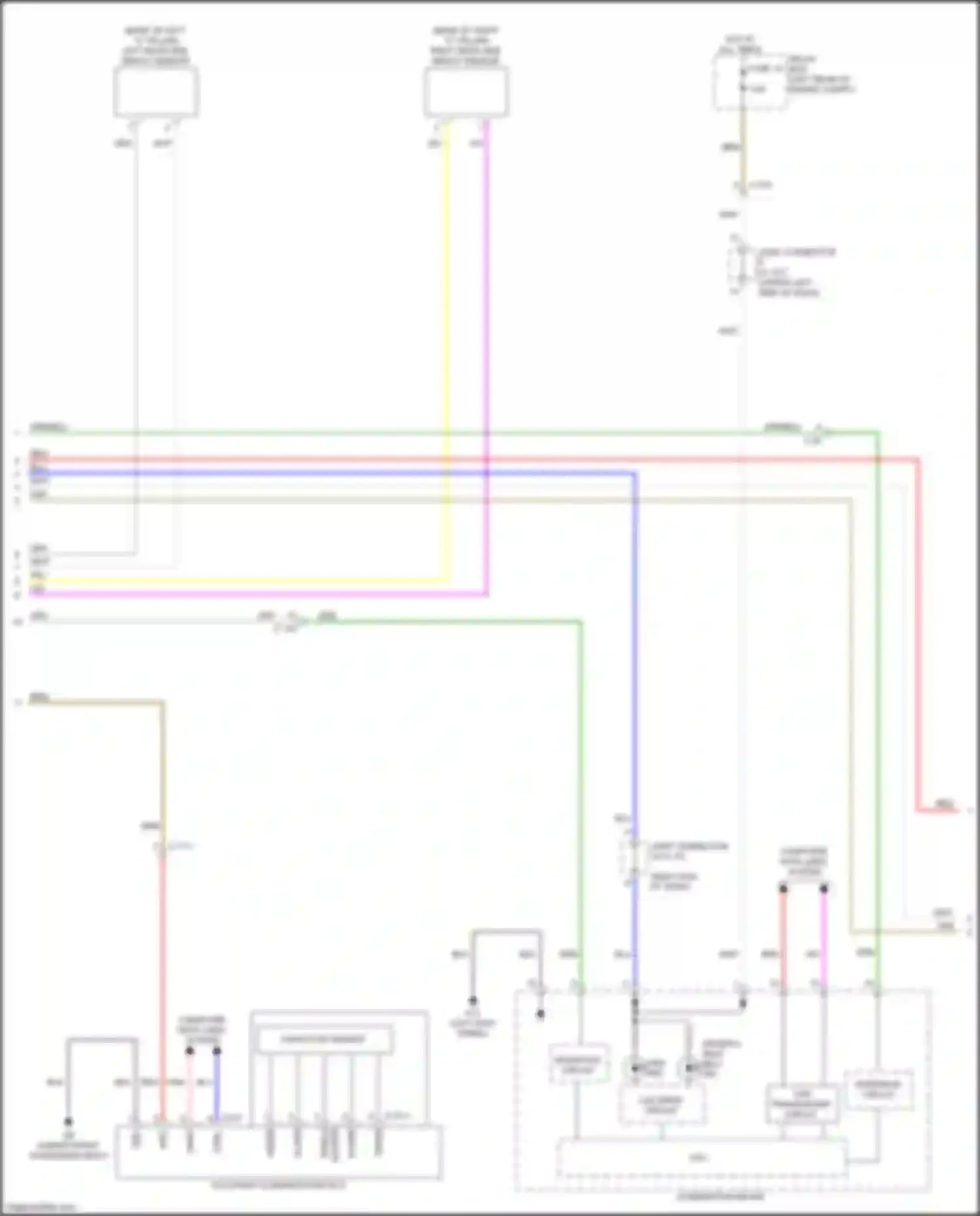 Mirage Mitsubishi VI facelift 2 (2019-2024): Supplemental restraints circuit (3 of 4)