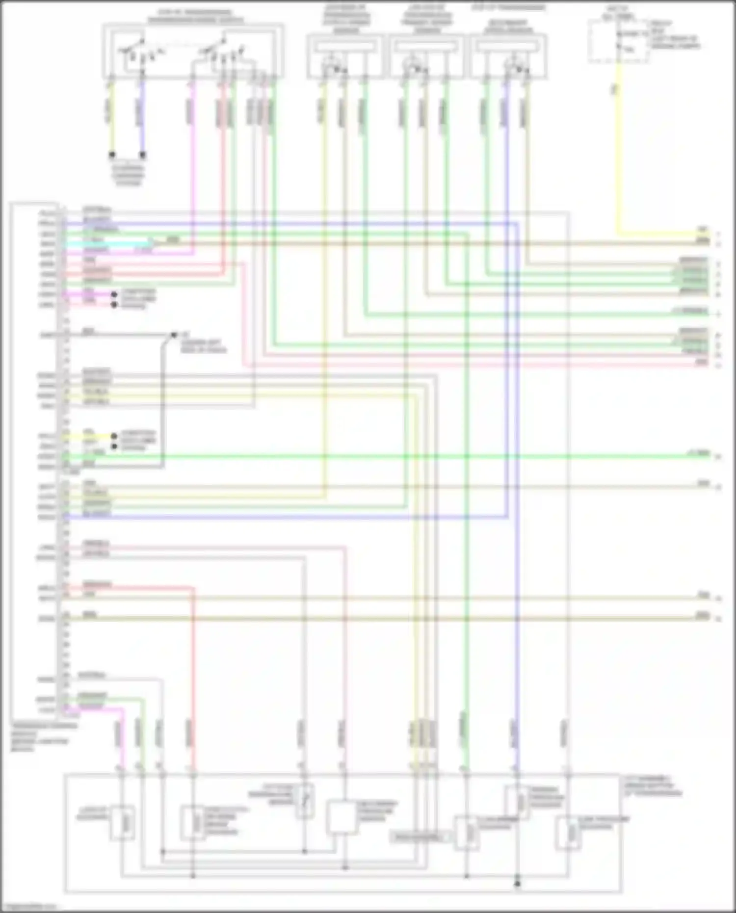 Mirage Mitsubishi VI facelift 2 (2019-2024): Transmission circuit (1 of 2)