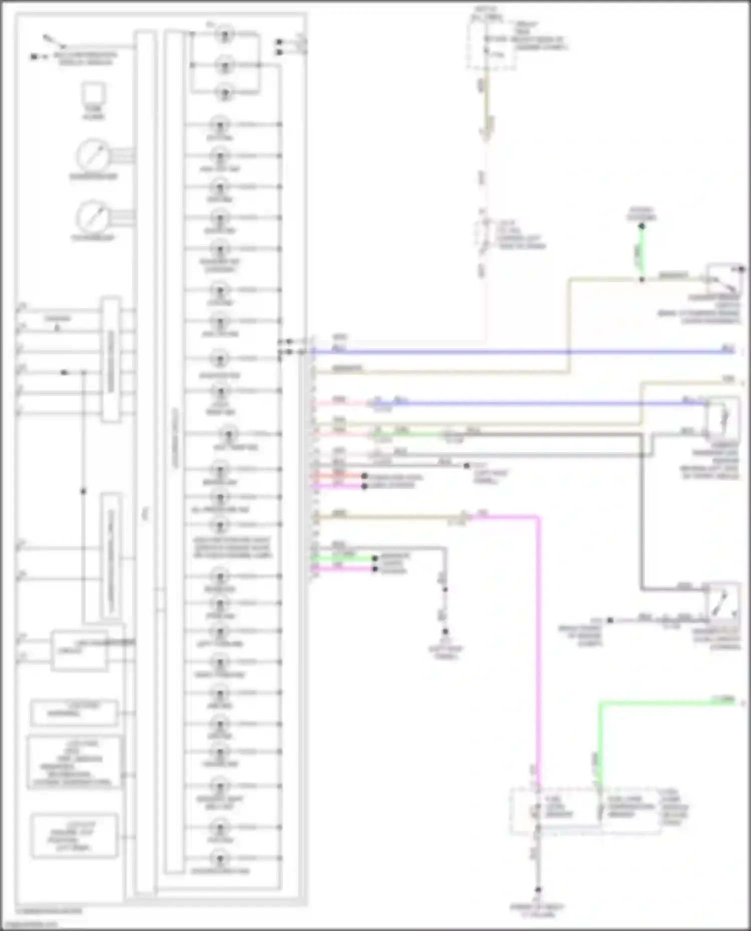 Wiring diagram asc off ind for Mitsubishi Mirage VI facelift 2 (2019-2024) (2 of 2)
