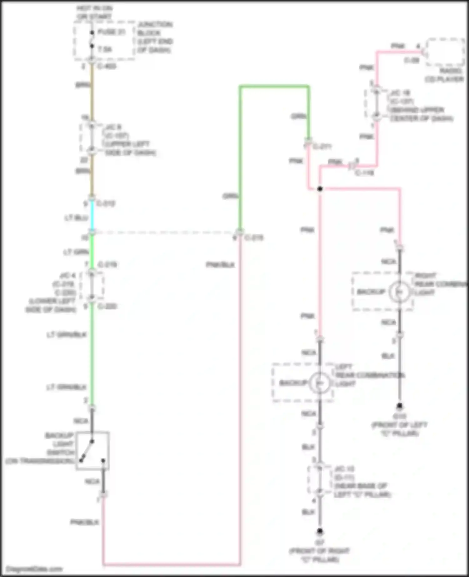 Wiring diagram c-403 for Mitsubishi Mirage VI facelift 2 (2019-2024) (2 of 28)