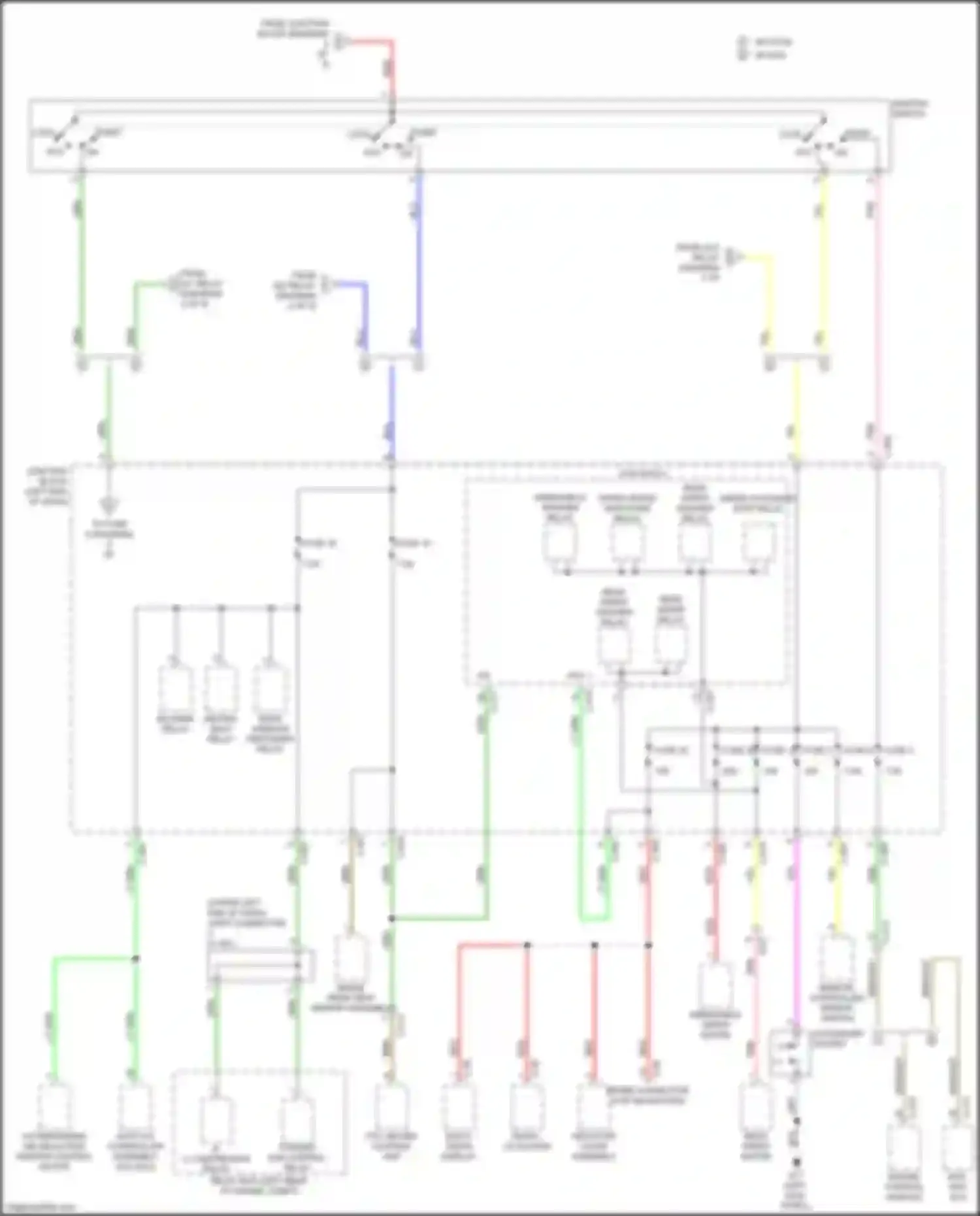 Wiring diagram cooling fan control relay for Mitsubishi Mirage VI facelift 2 (2019-2024) (4 of 4)