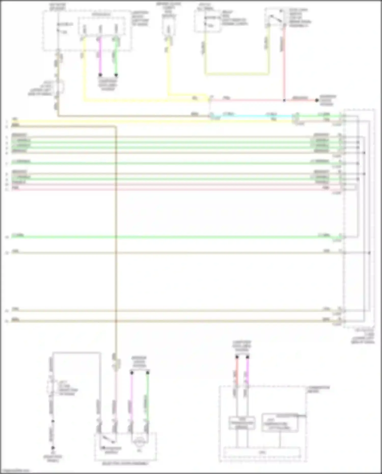 Wiring diagram junction block for Mitsubishi Mirage VI facelift 2 (2019-2024) (10 of 34)