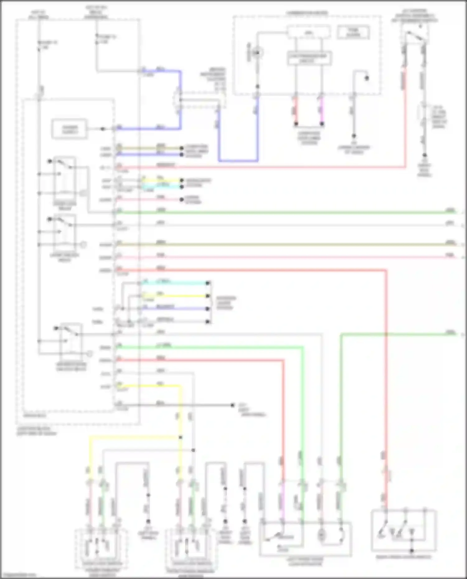 Wiring diagram key reminder switch for Mitsubishi Mirage VI facelift 2 (2019-2024) (3 of 6)