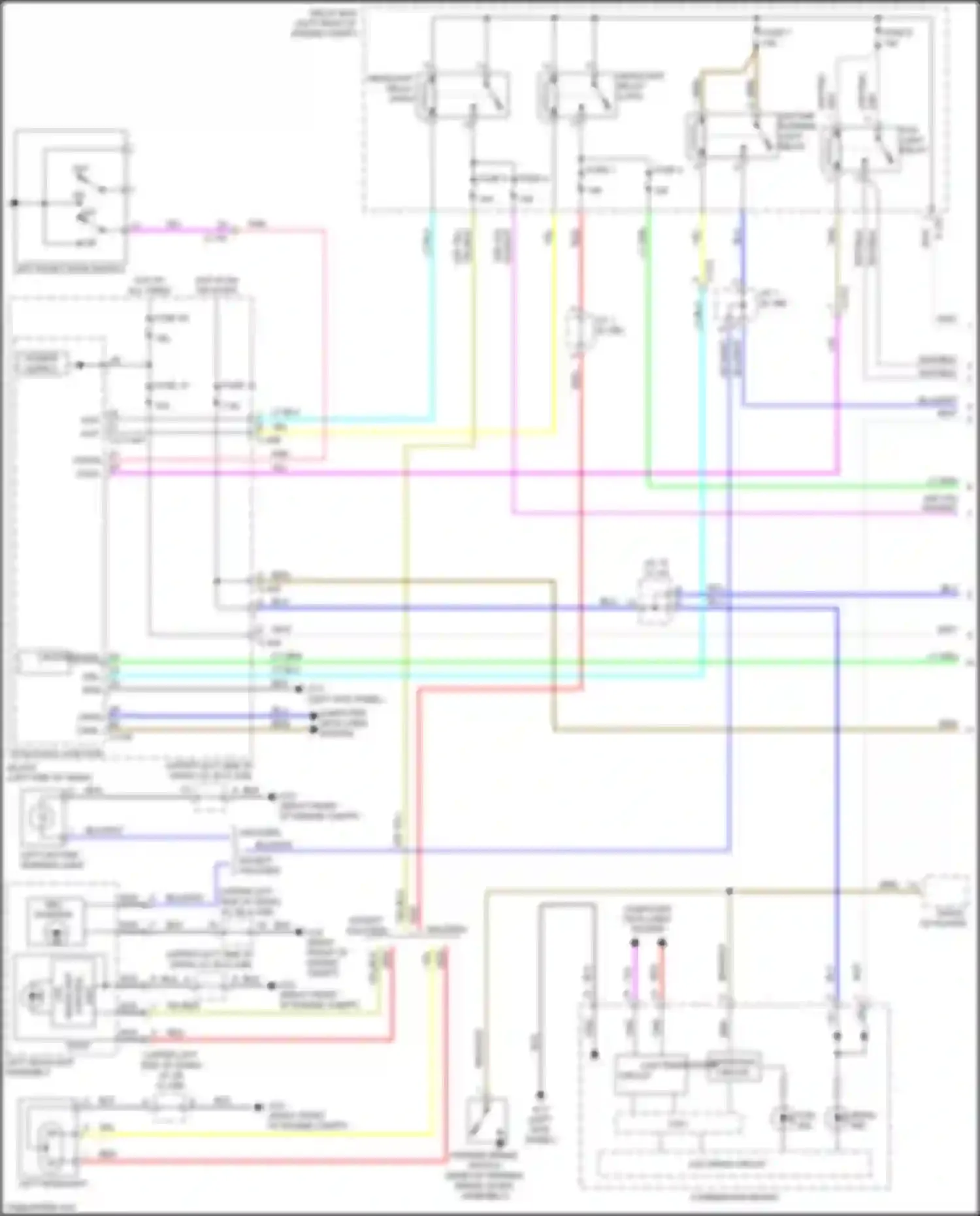 Wiring diagram left daytime running light for Mitsubishi Mirage VI facelift 2 (2019-2024) (2 of 2)