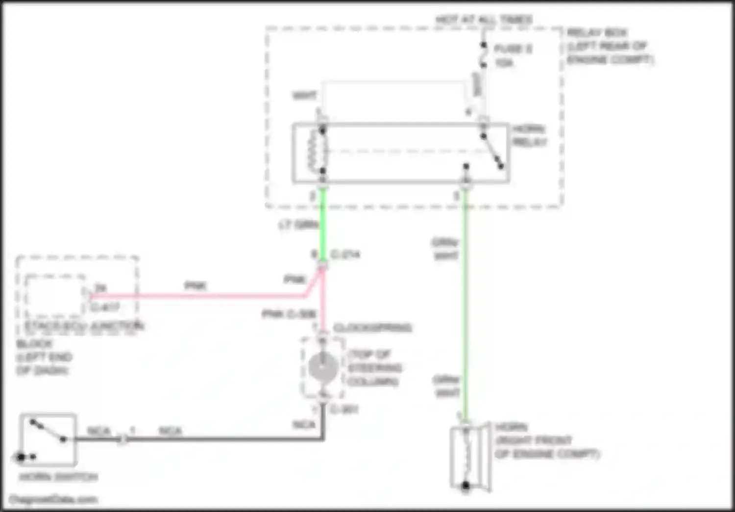 Wiring diagram pnk c-306 clockspring for Mitsubishi Mirage VI facelift 2 (2019-2024) (1 of 1)