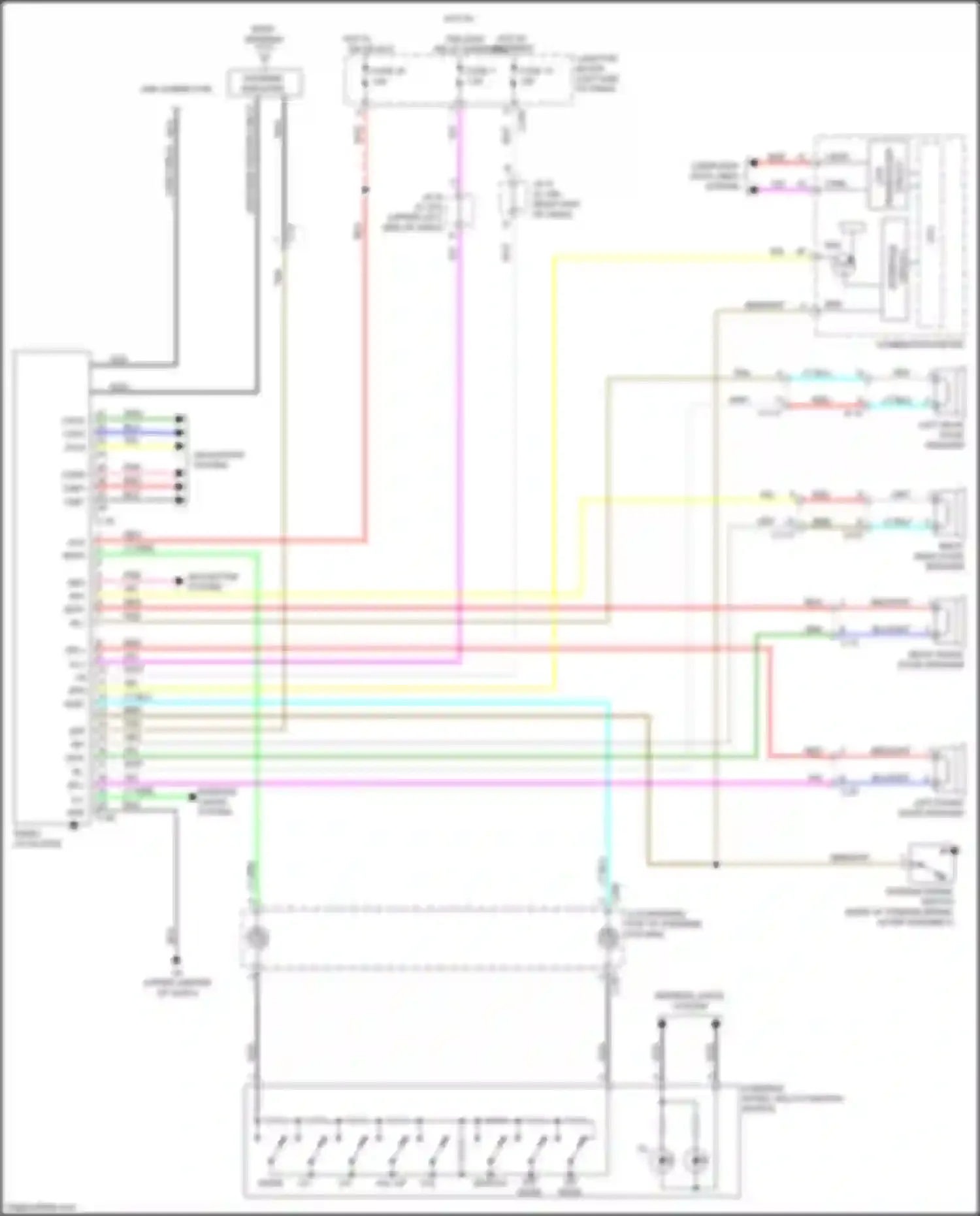 Wiring diagram radio, cd player for Mitsubishi Mirage VI facelift 2 (2019-2024) (3 of 10)